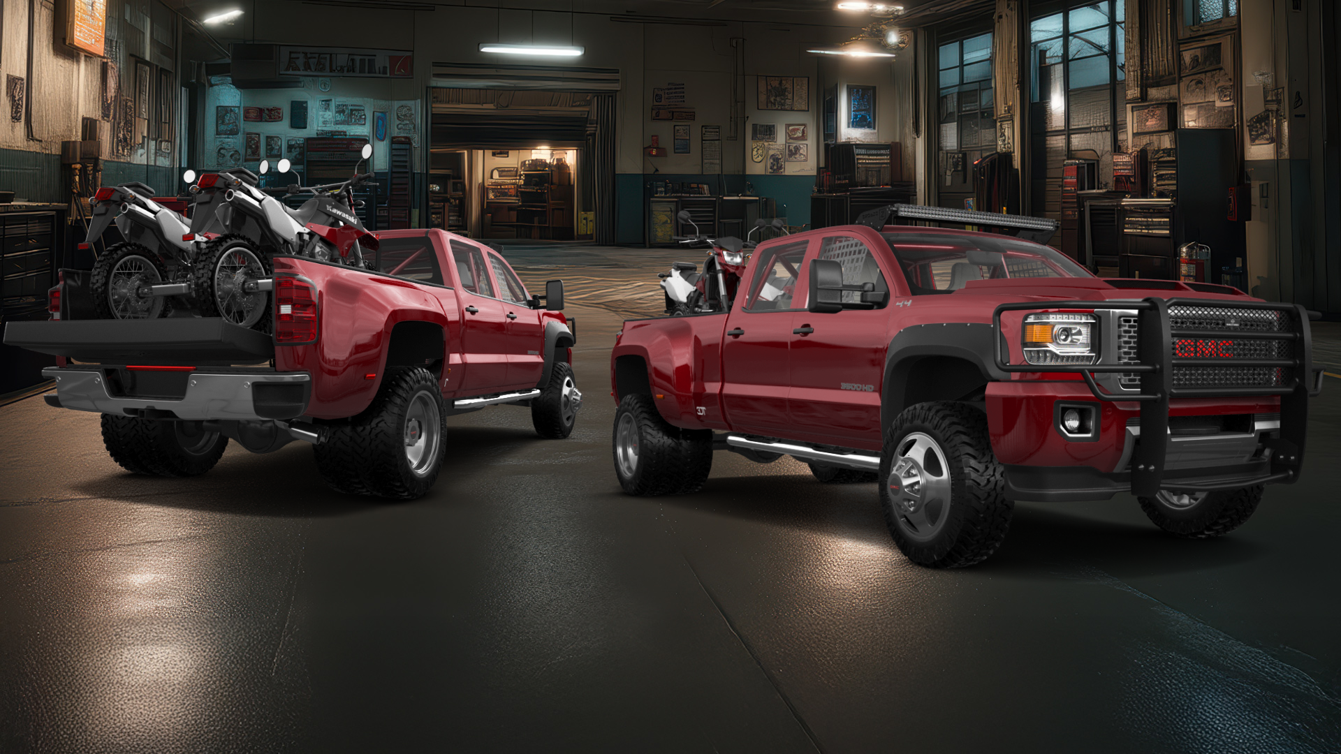 GMC Sierra 3500 HD Crew Cab 4 Door pickup truck 2015 tuning