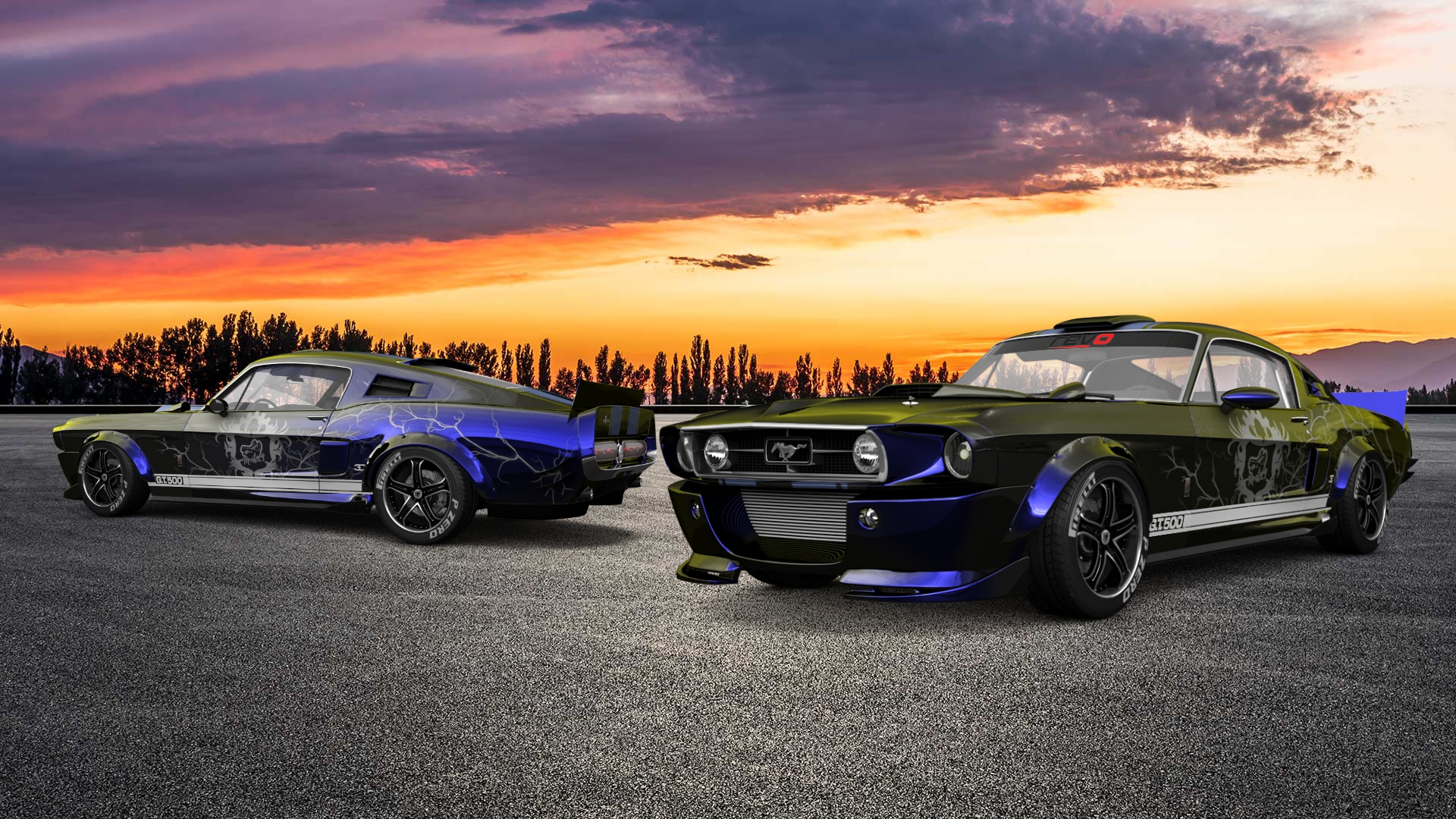 Mustang GT500 2 Door Coupe 1968 tuning