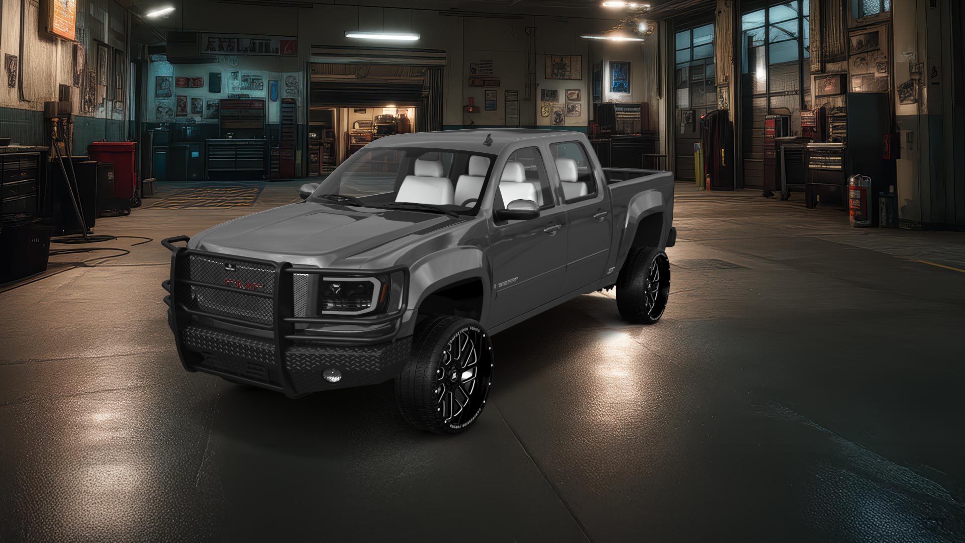 GMC Sierra 1500 Crew Cab 5.8 ft box 4 Door pickup truck 2007 tuning