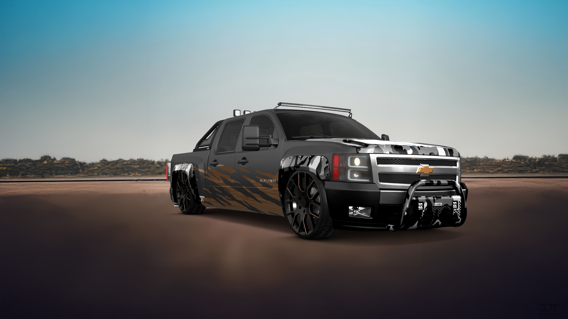 Chevrolet Silverado 1500 Crew Cab 4 Door pickup truck 2007 tuning