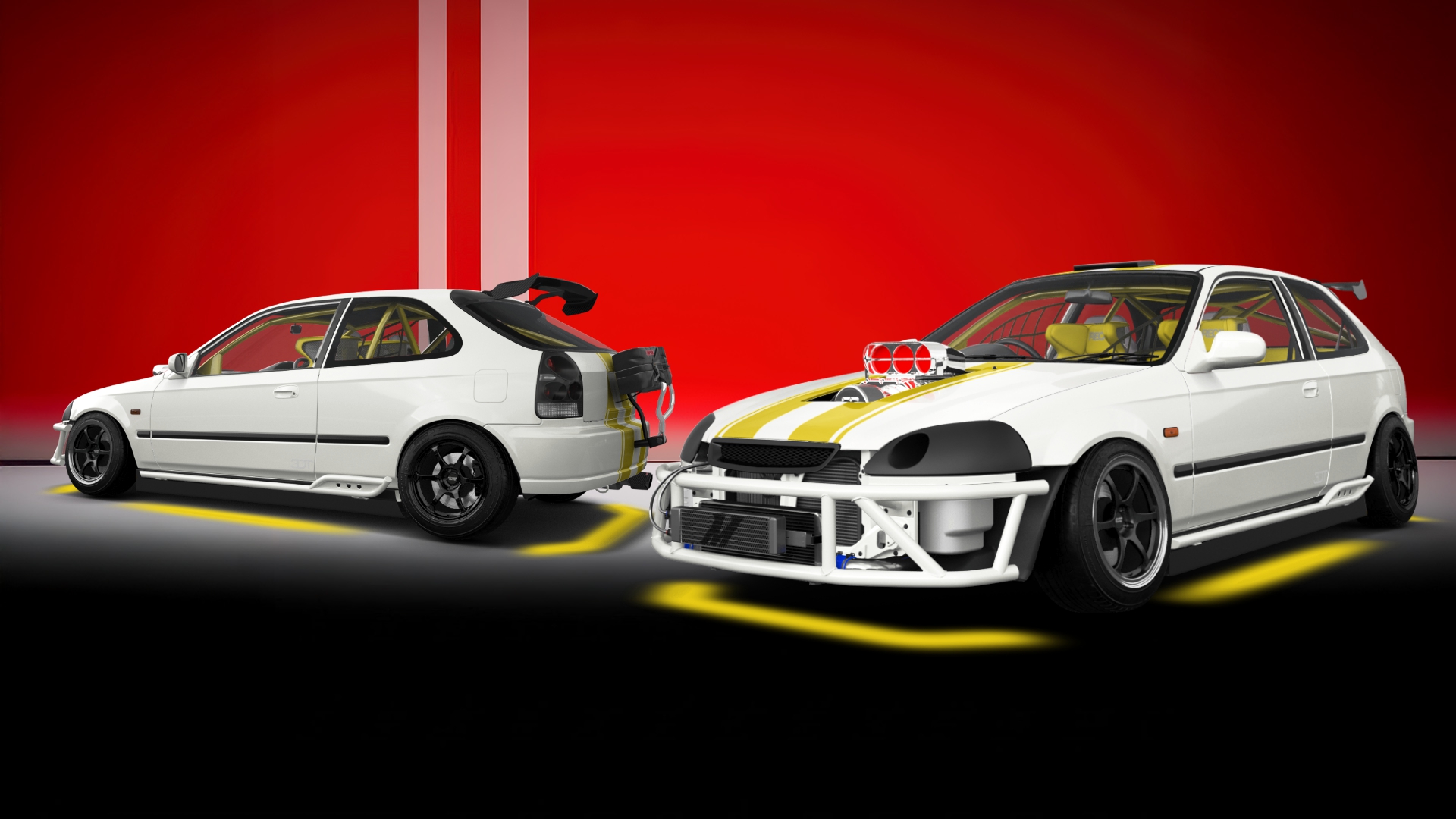 Honda Civic 3 Door Hatchback 1997 tuning