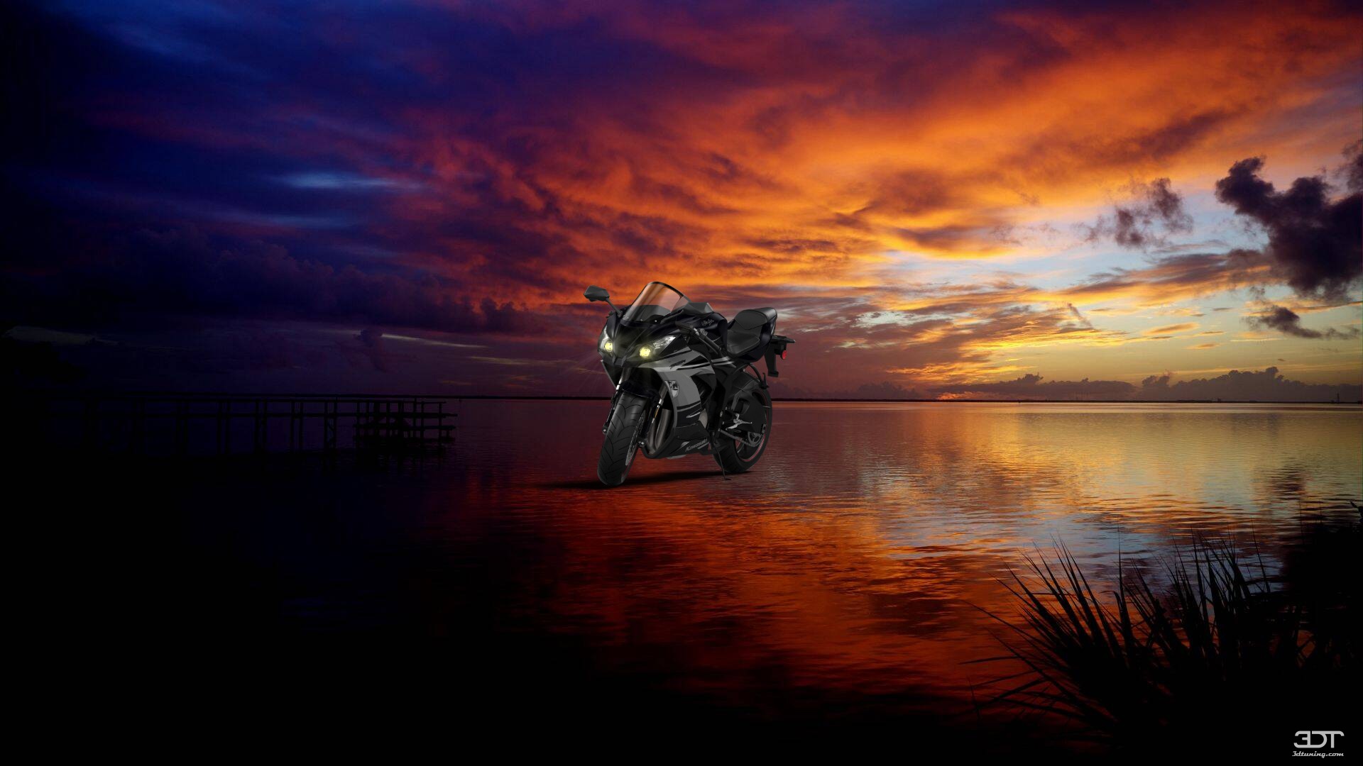 Kawasaki Ninja ZX 6R Sport Bike 2015 tuning