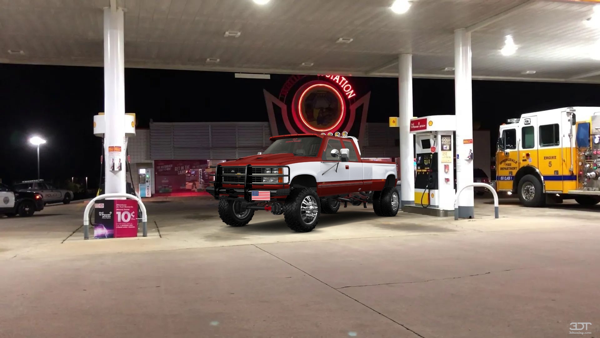 Chevrolet K3500 Extended Cab Pickup Truck 1988