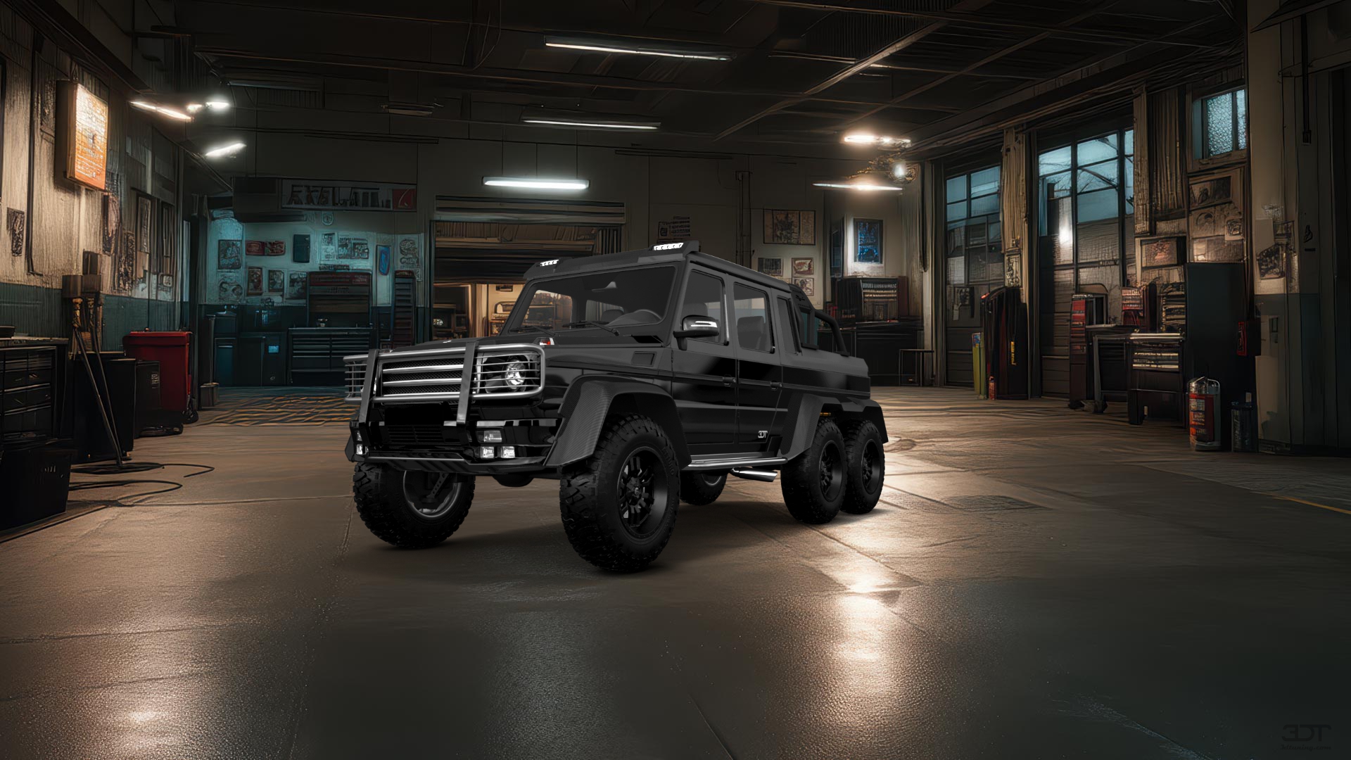 Mercedes G 63 AMG 6x6 4 Door pickup truck 2013 tuning