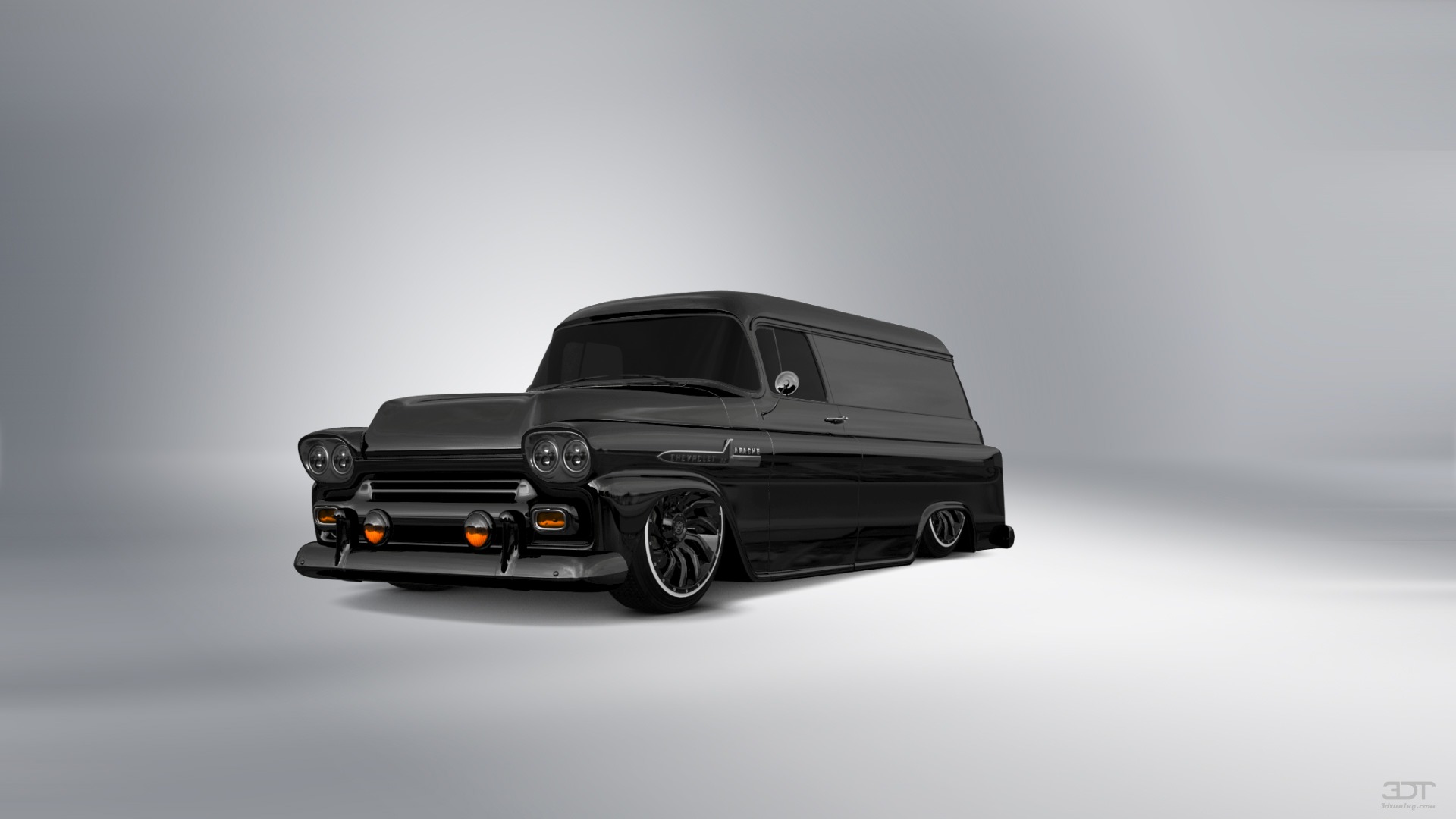 Tuning Chevrolet Apache 2 Door pickup truck 1958