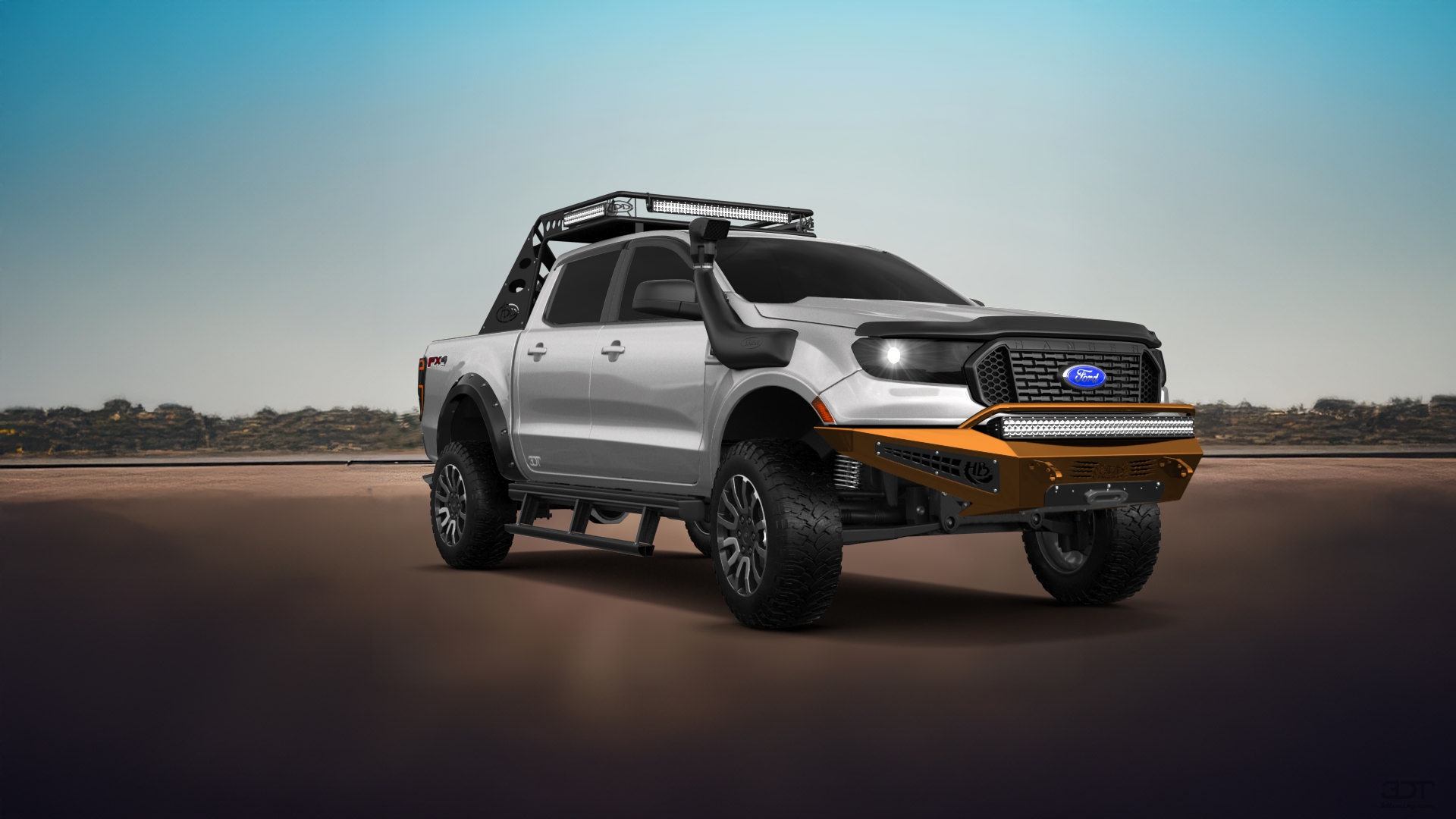 Ford Ranger 4 Door pickup truck 2019 tuning