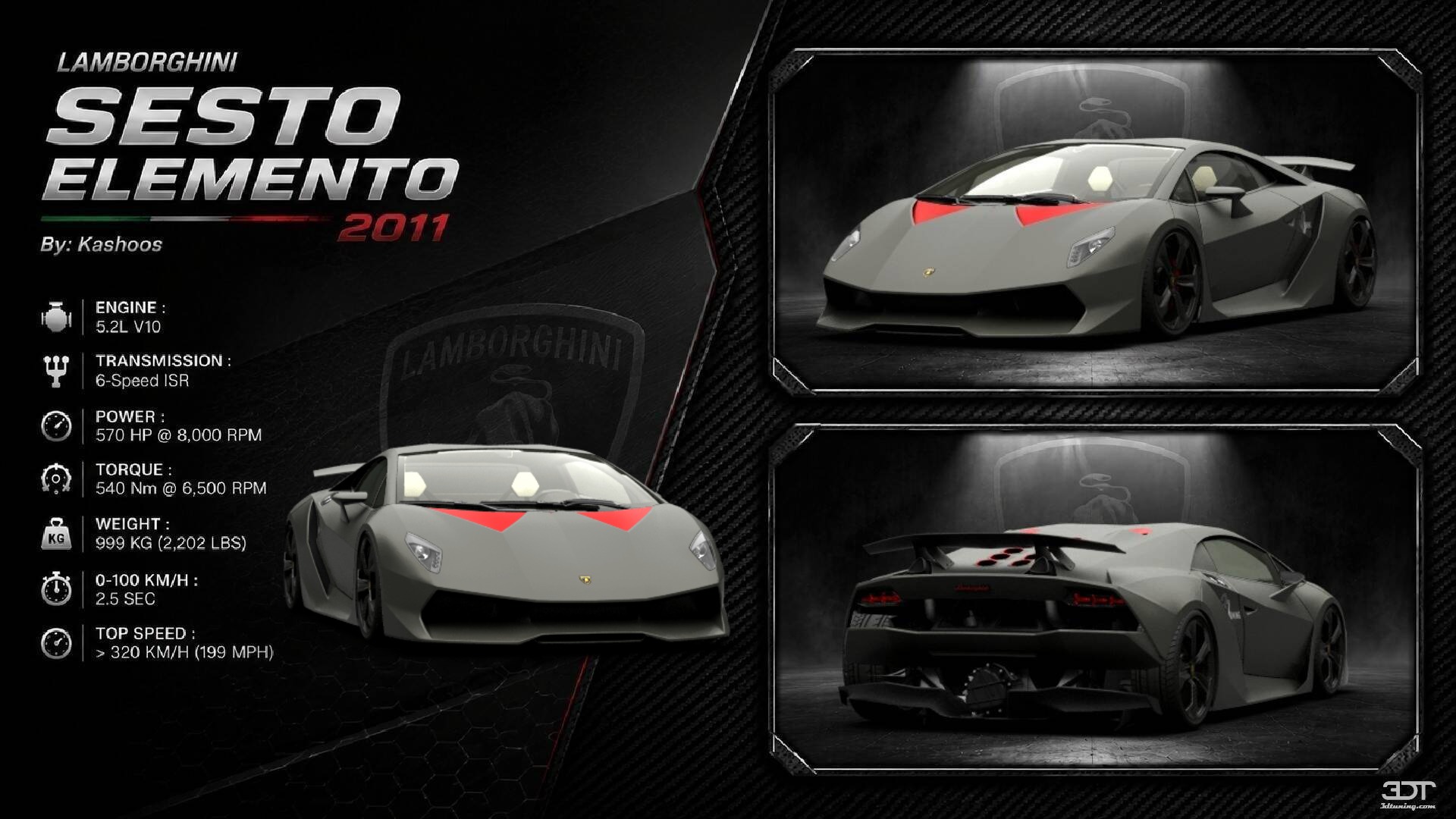Tuning Lamborghini Sesto Elemento Coupe 2011