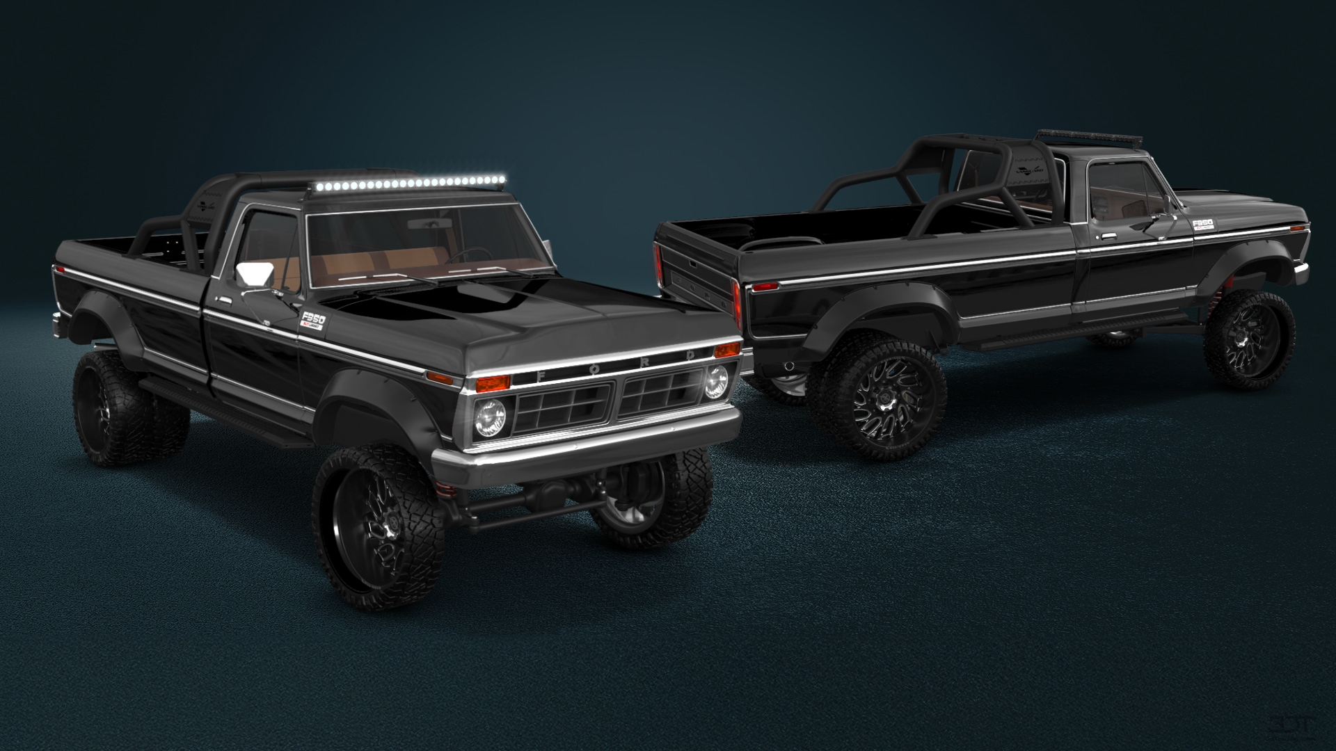 Ford F-350 Dually 2 Door pickup truck 1974 tuning