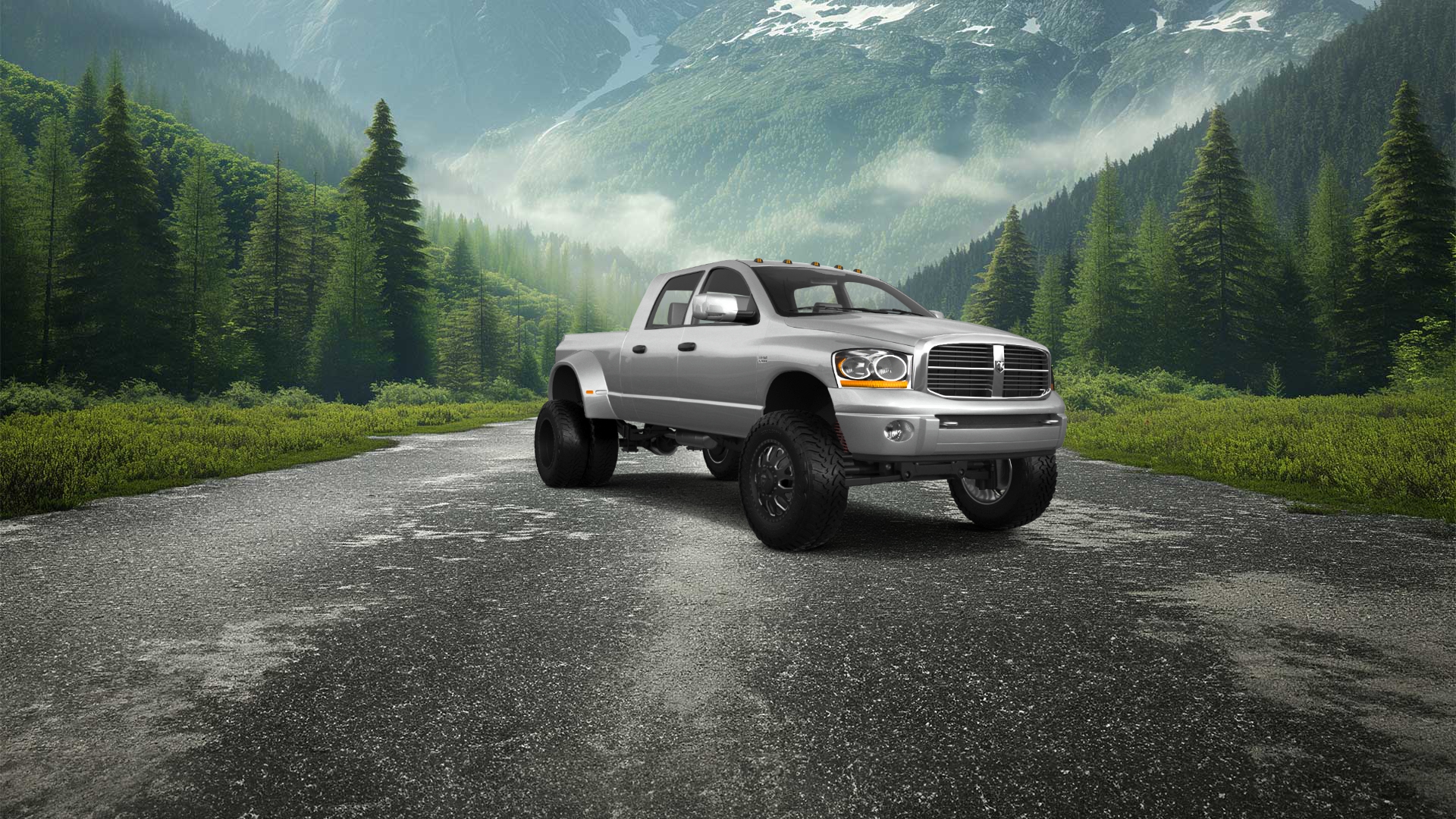 Dodge Ram 3500 Dually 4 Door pickup truck 2007