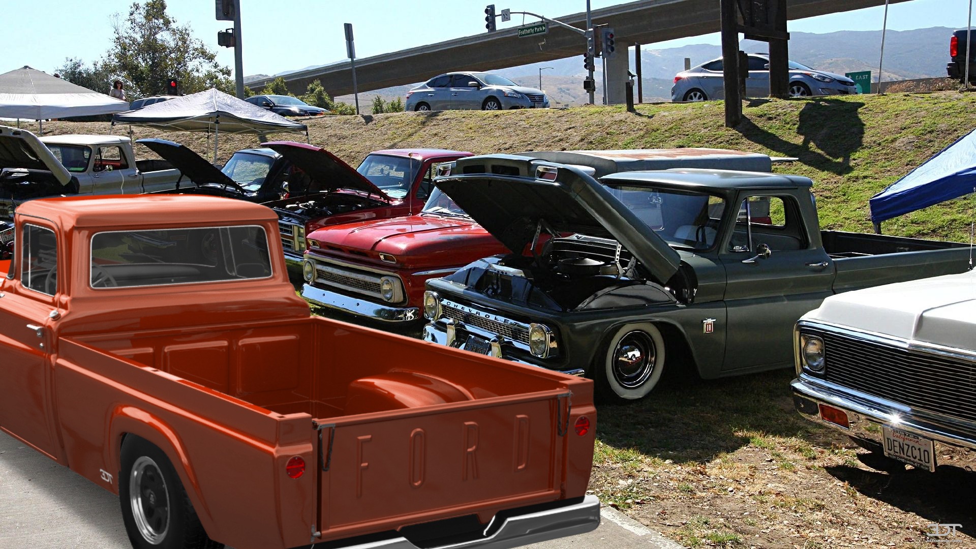 Ford F-100 2 Door pickup truck 1960 Images