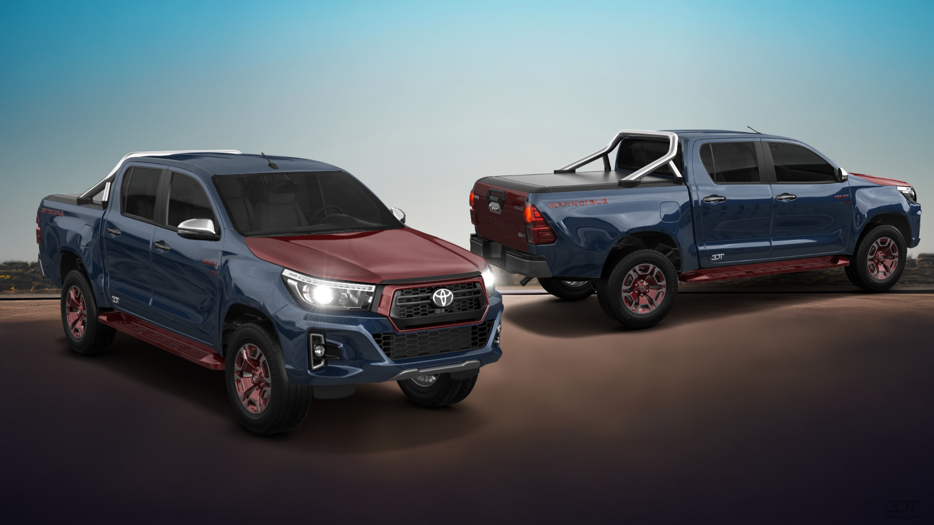 Toyota Hilux Double Cab 4 Door pickup truck 2015 tuning