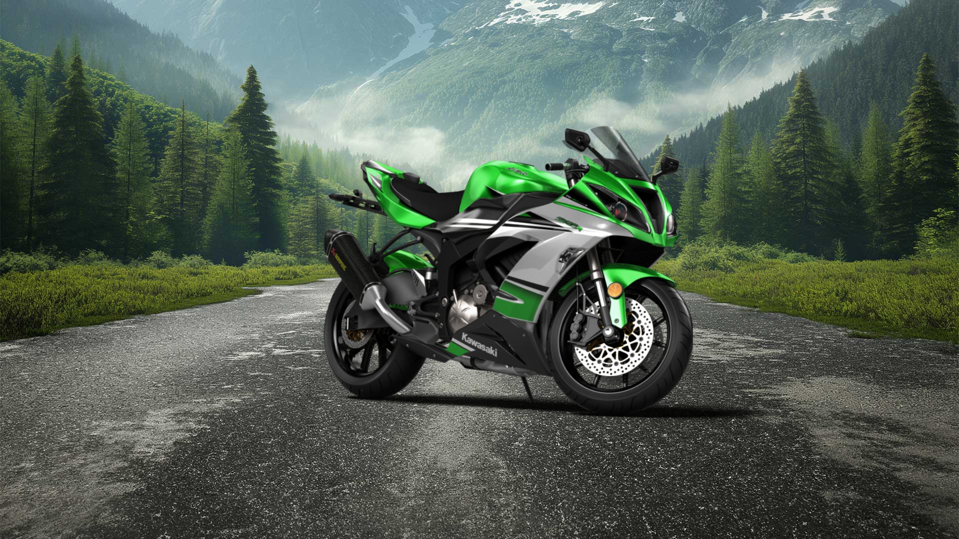 Kawasaki Ninja ZX 6R Sport Bike 2015 tuning