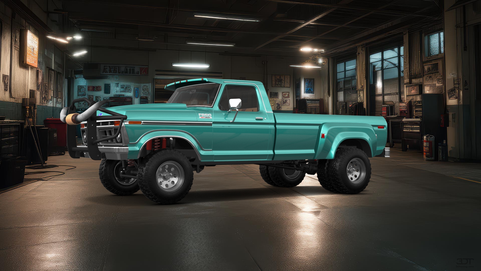Ford F-350 Dually 2 Door pickup truck 1974 tuning