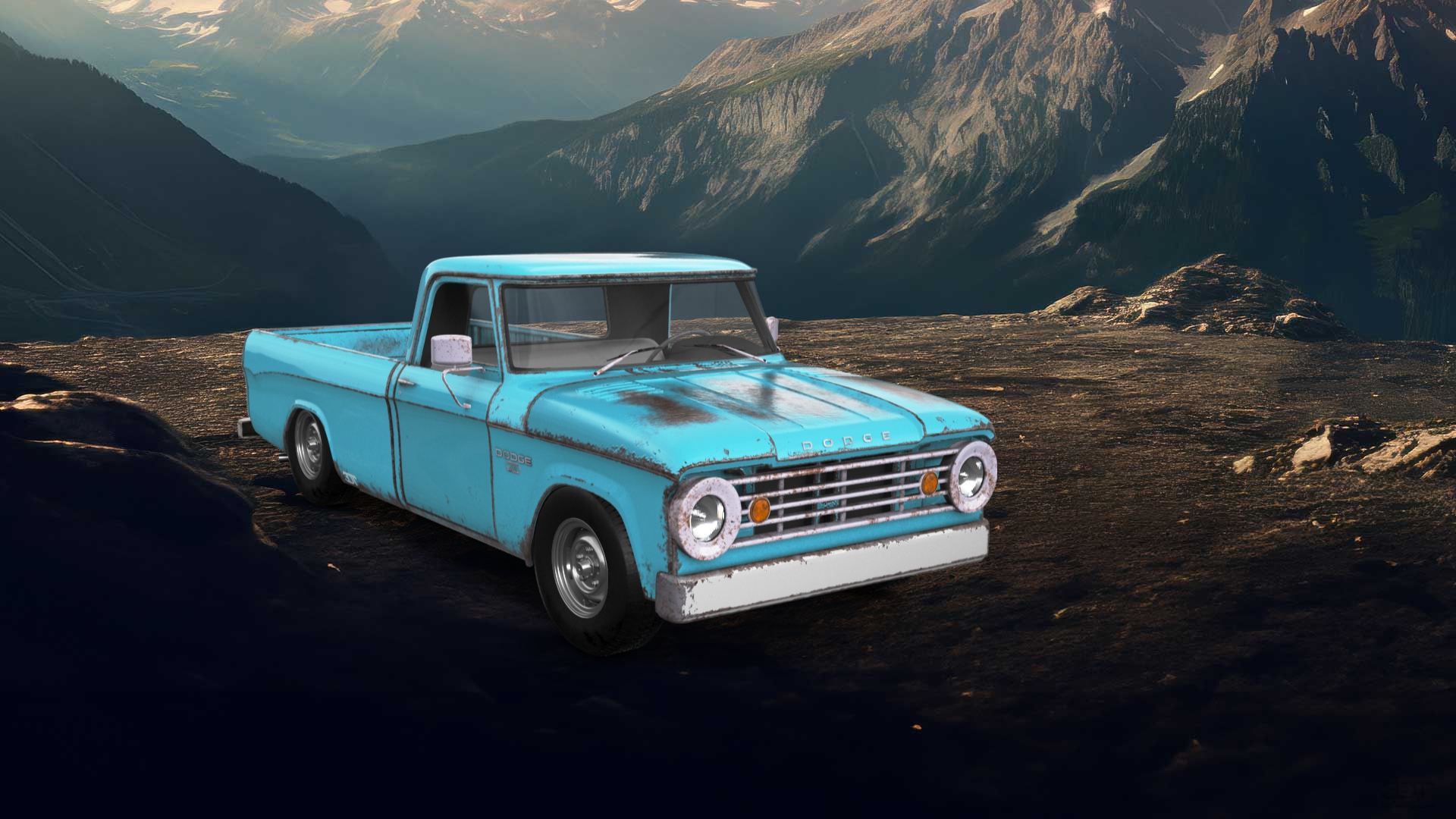 Dodge Power Wagon W200 2 Door pickup truck 1966 tuning