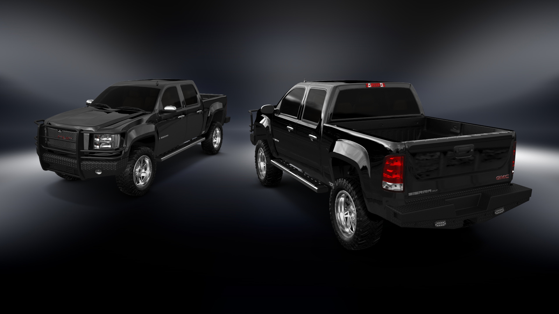 GMC Sierra 1500 Crew Cab 5.8 ft box 4 Door pickup truck 2007 tuning