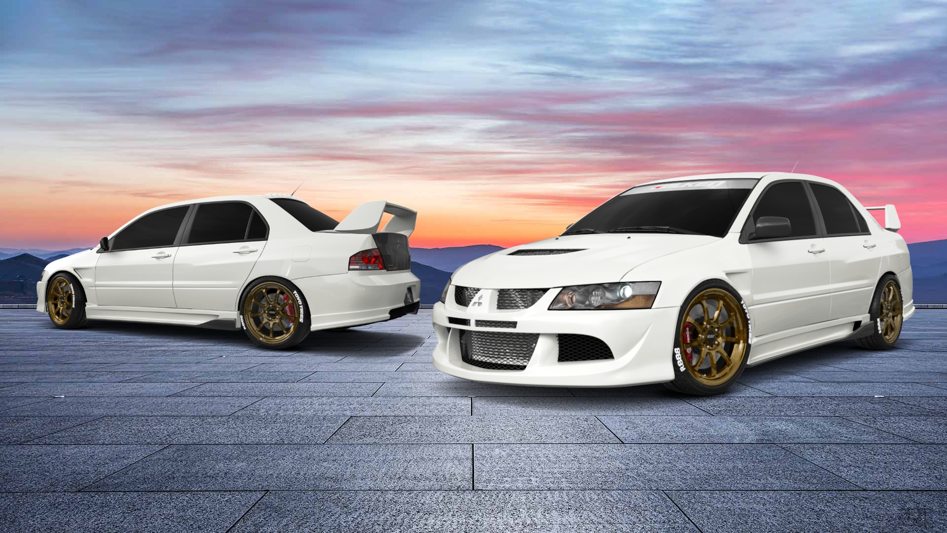 Mitsubishi Lancer Evo IX 4 Door Saloon 2005 tuning