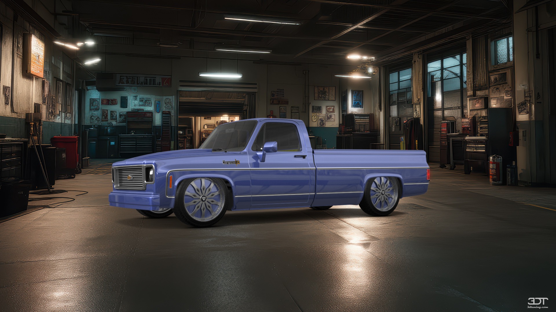 Tuning Chevrolet Silverado C-10 2 Door pickup truck 1973