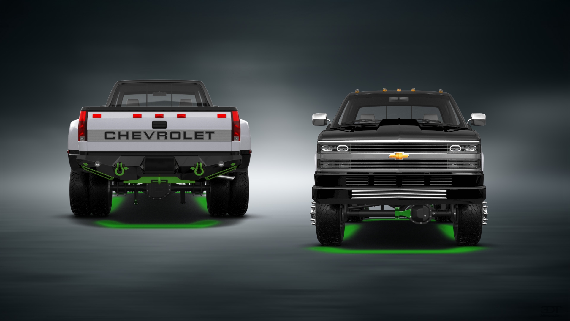 Chevrolet K3500 Extended Cab Pickup Truck 1988