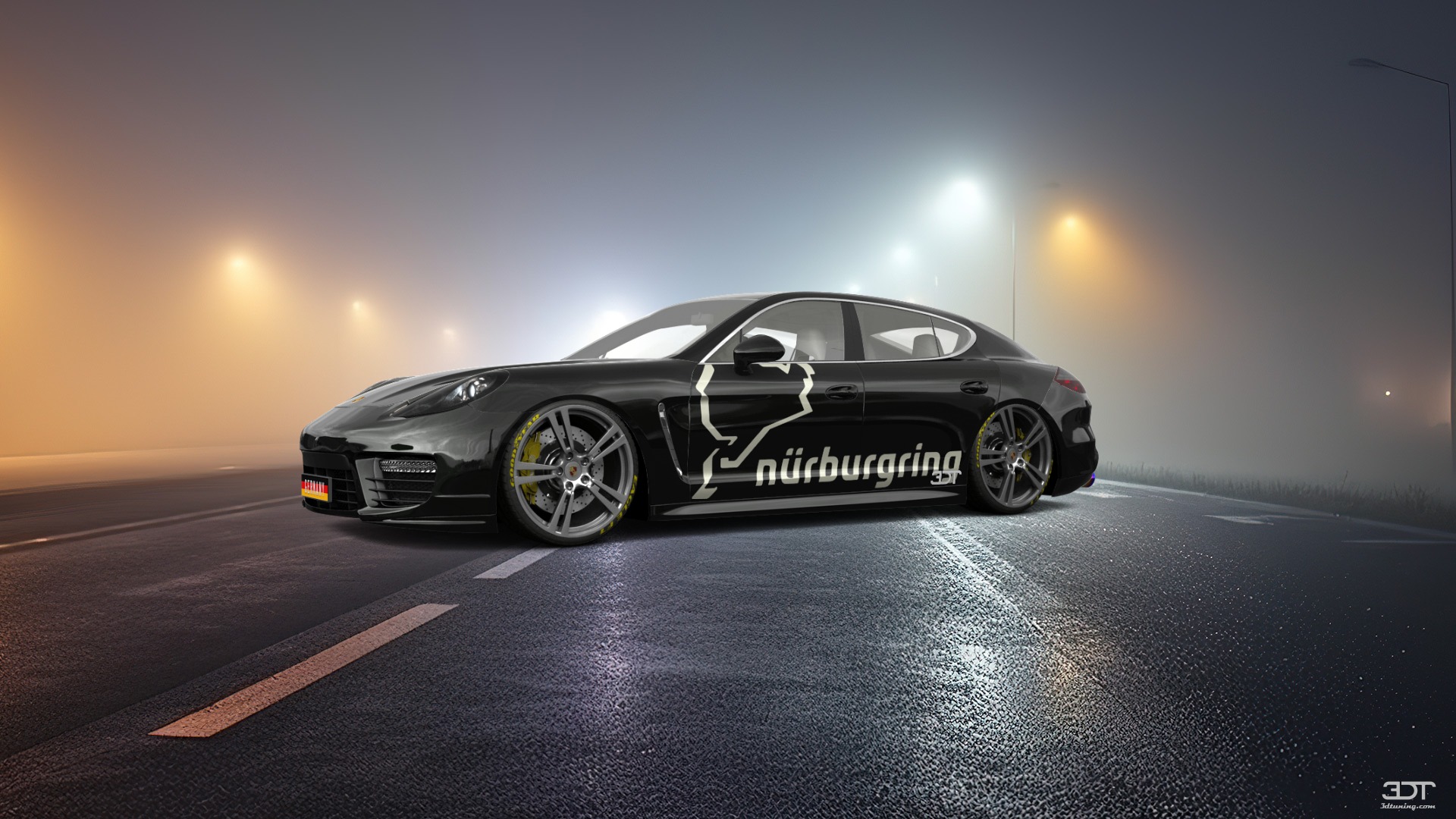 Porsche Panamera 4 door fastback saloon 2011
