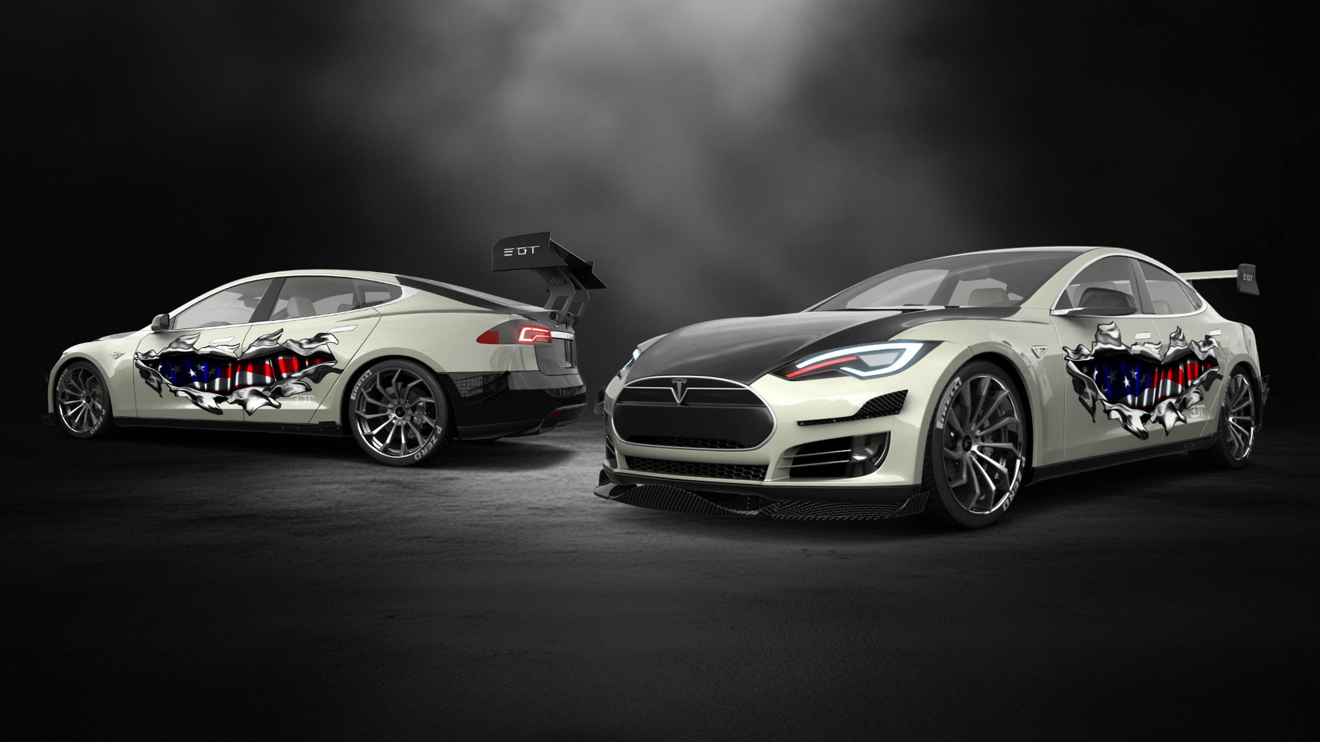 Tesla Model S 5 Door Liftback 2013 tuning