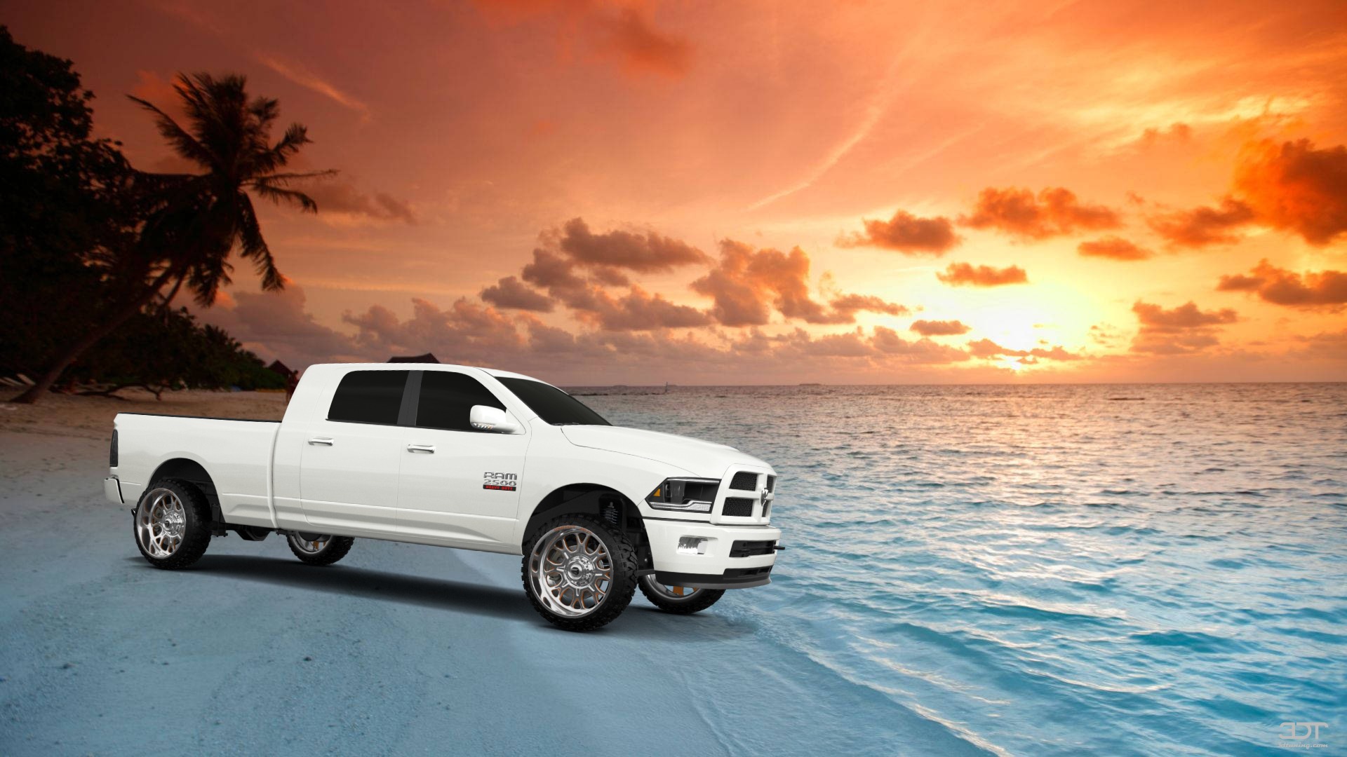 Dodge Ram 2500 Mega Cab 6.4 ft box 4 Door pickup truck 2010 tuning