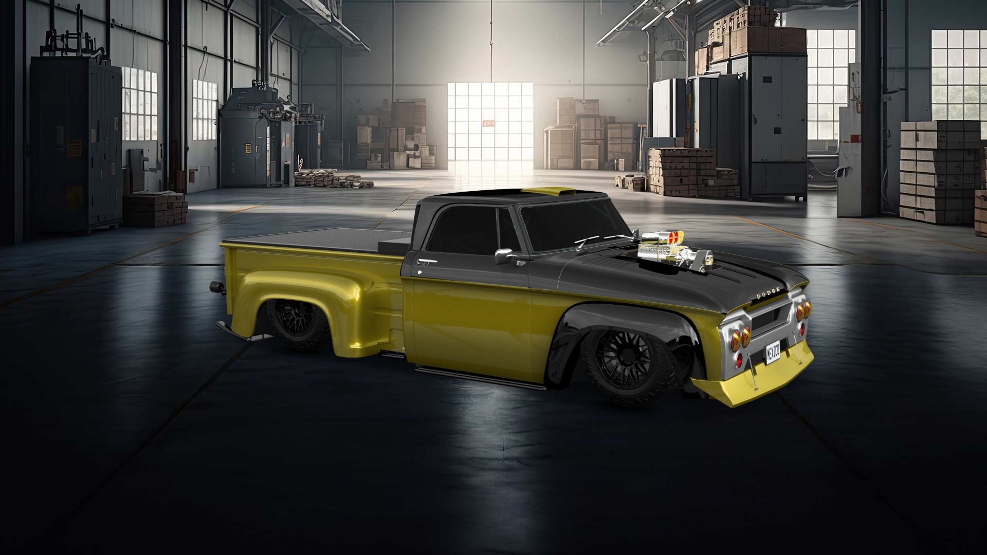 Dodge D-100 Stepside 2 Door pickup truck 1961 Images