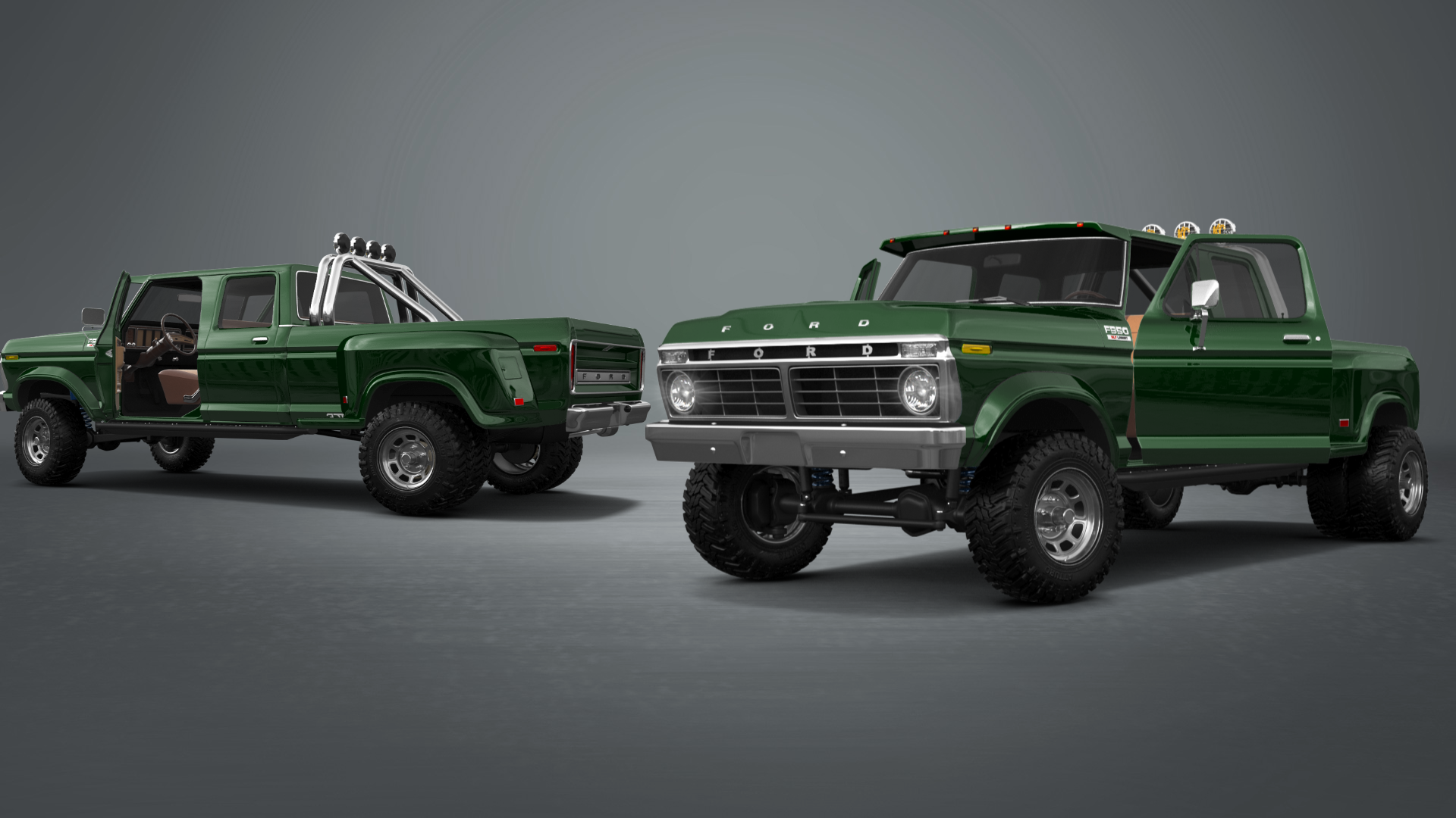 Ford F-350 Dually 4 Door pickup truck 1973 Images