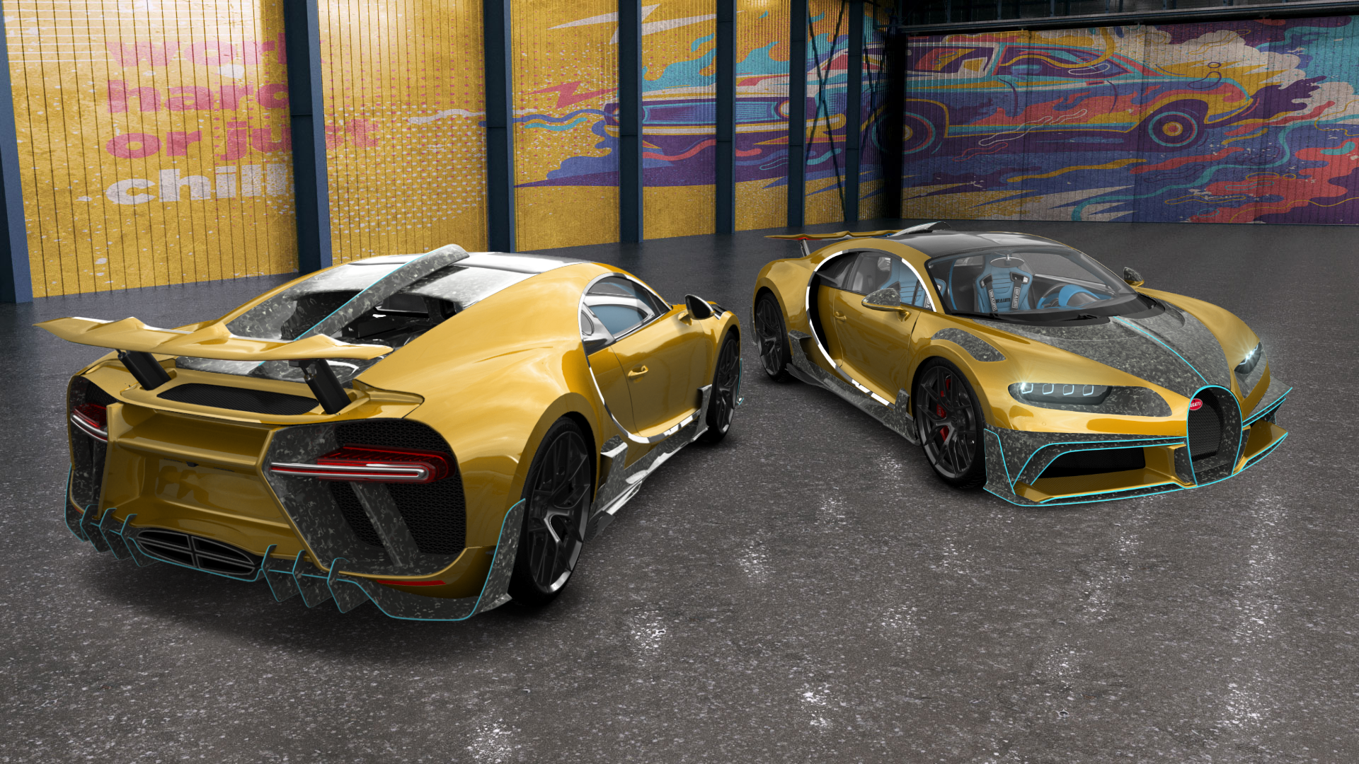 Bugatti Chiron 2 Door Coupe 2016 tuning