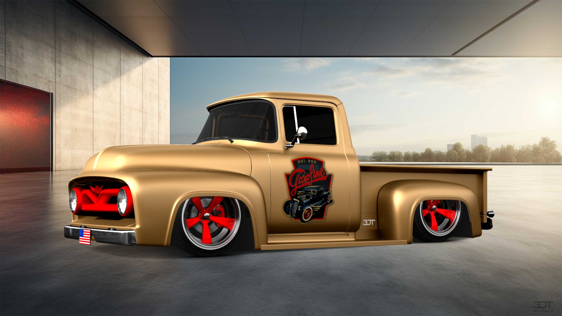 Ford F-100 2 Door truck 1956 Images