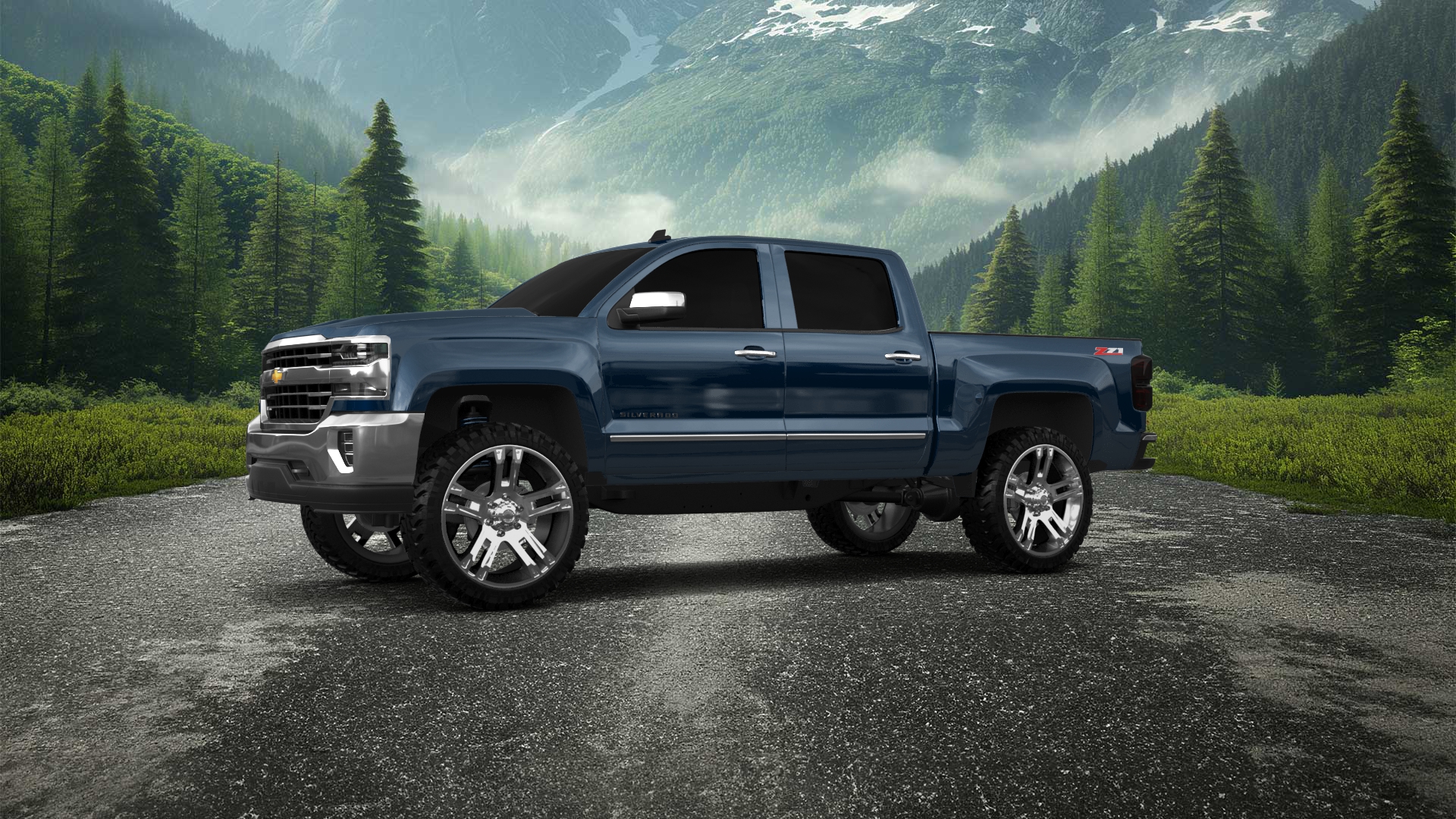 Chevrolet Silverado 1500 4 Door pickup truck 2016 tuning