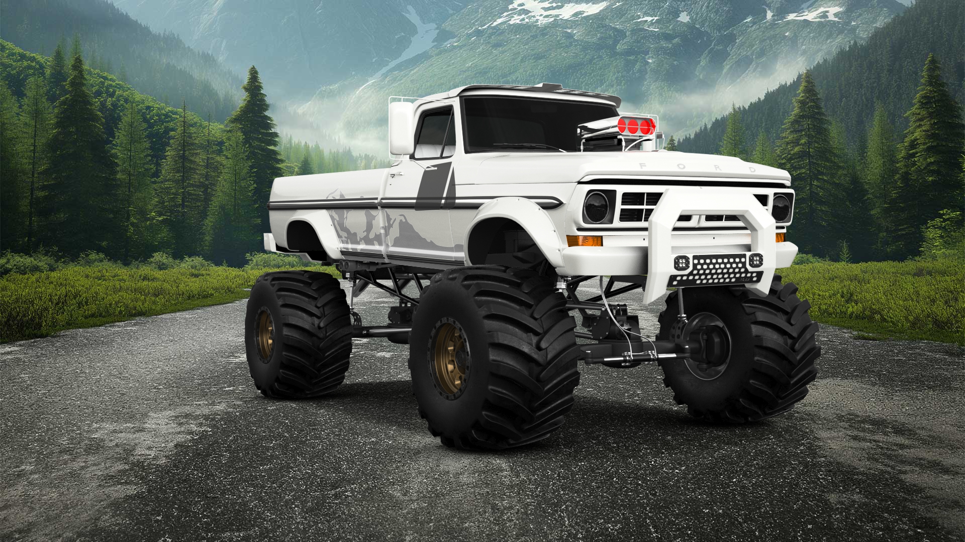 Ford F-250 2 Door pickup truck 1971