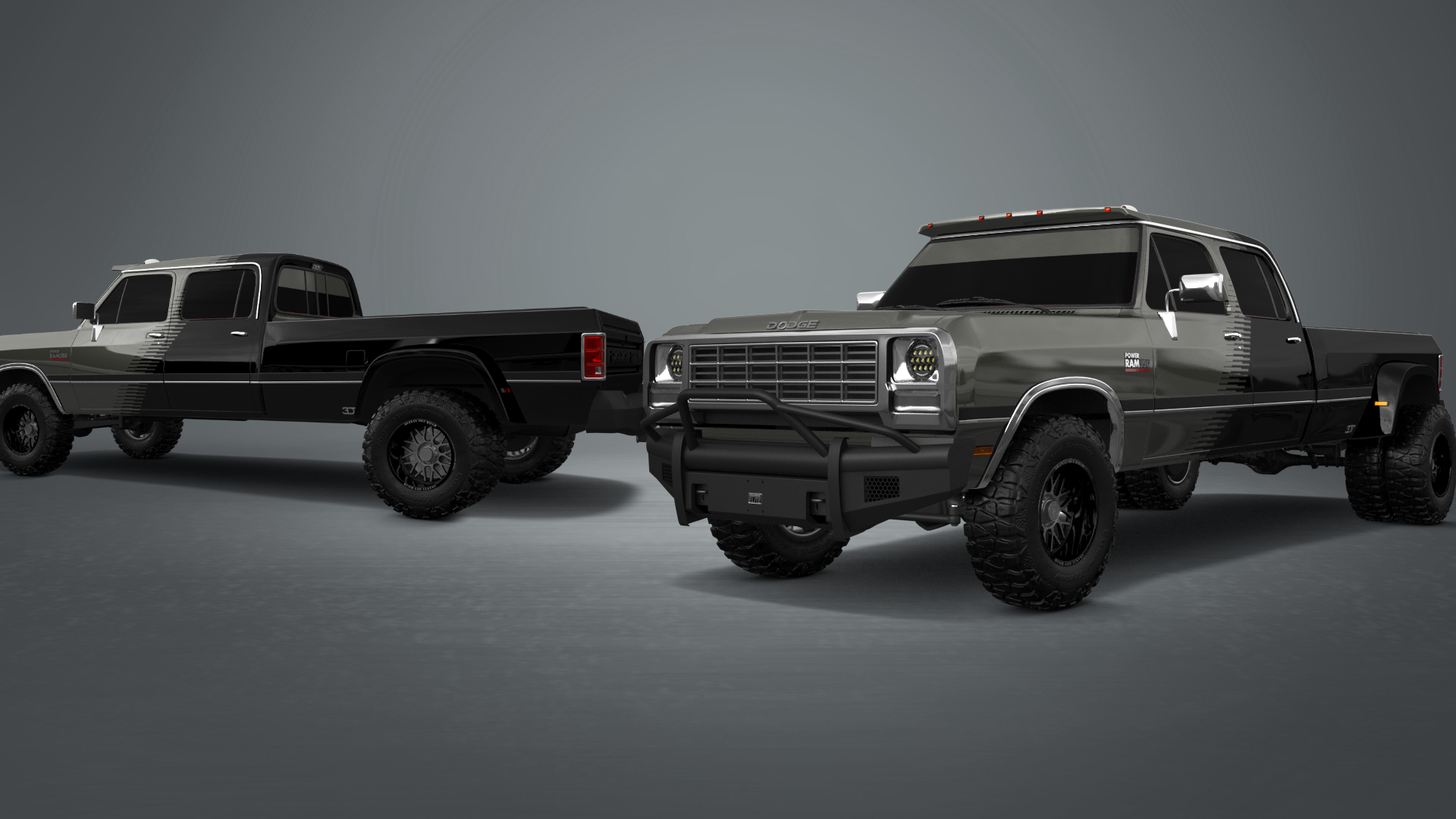 Tuning Dodge Ram 350 4 Door pickup truck 1991