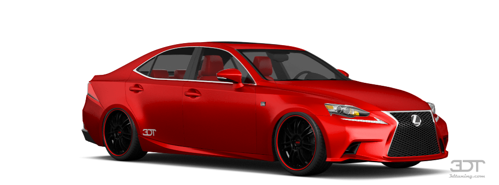 Bagged Flame Red Lexus IS XE30