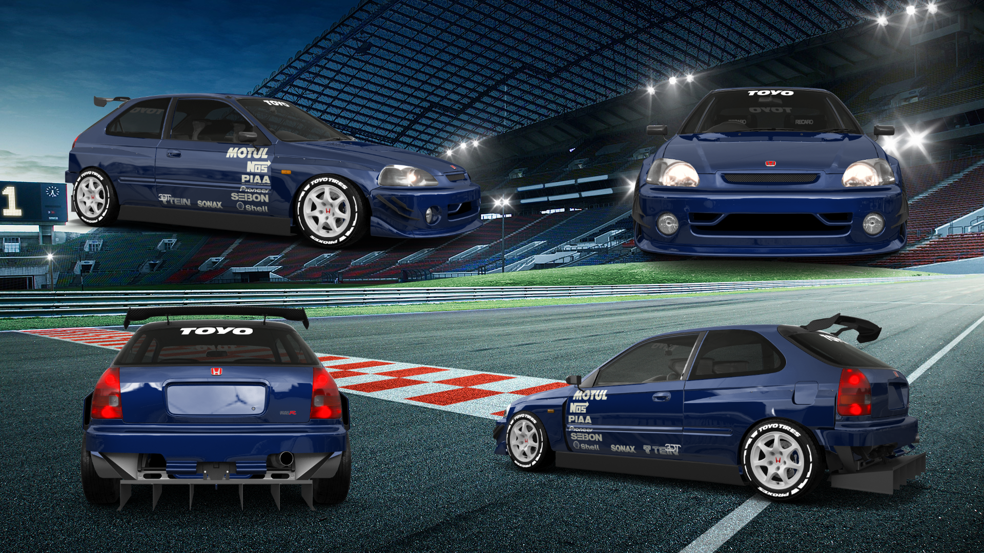 Honda Civic 3 Door Hatchback 1997 Images