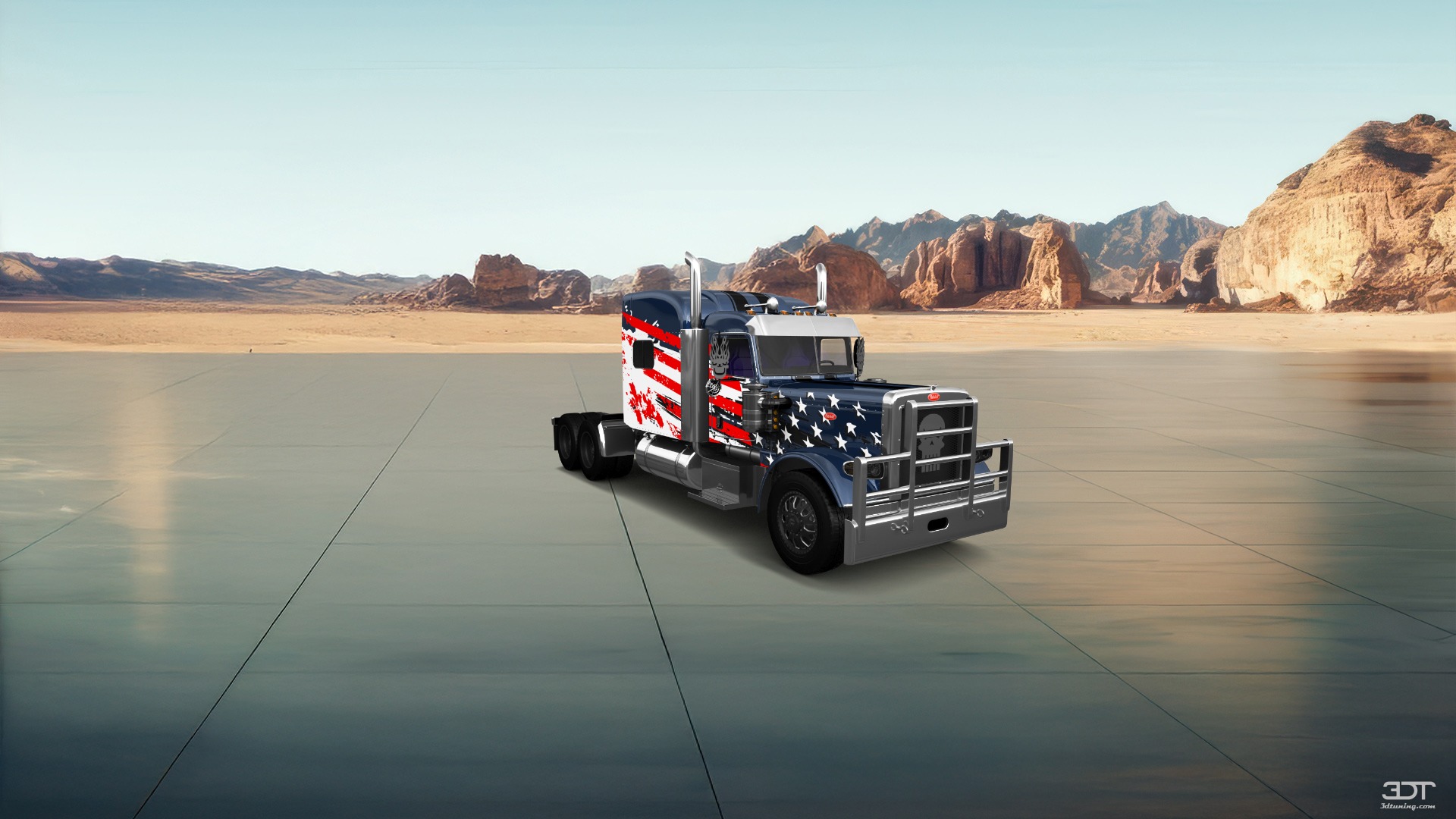 Tuning Peterbilt 389 Sleeper Cab Truck 2016