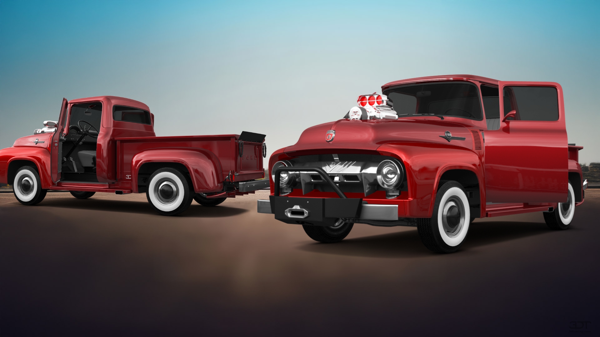 Ford F-100 2 Door truck 1956 tuning