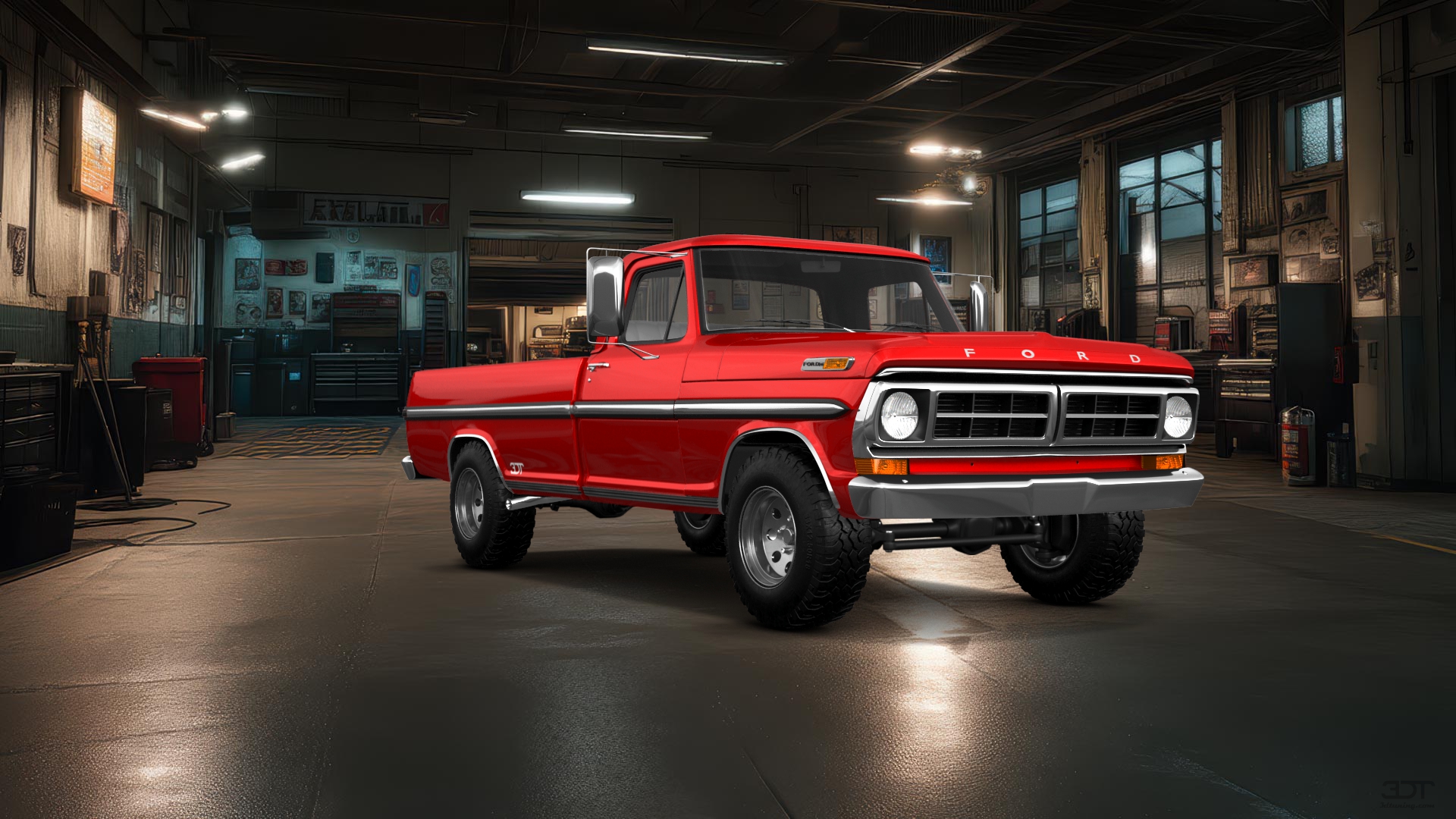 Ford F-250 2 Door pickup truck 1971 tuning