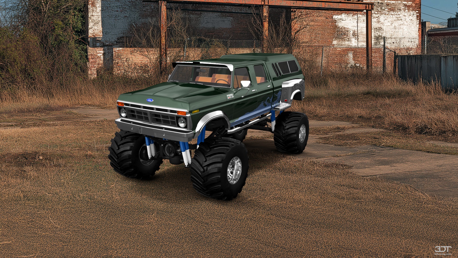 Ford F-350 Dually 4 Door pickup truck 1973 tuning