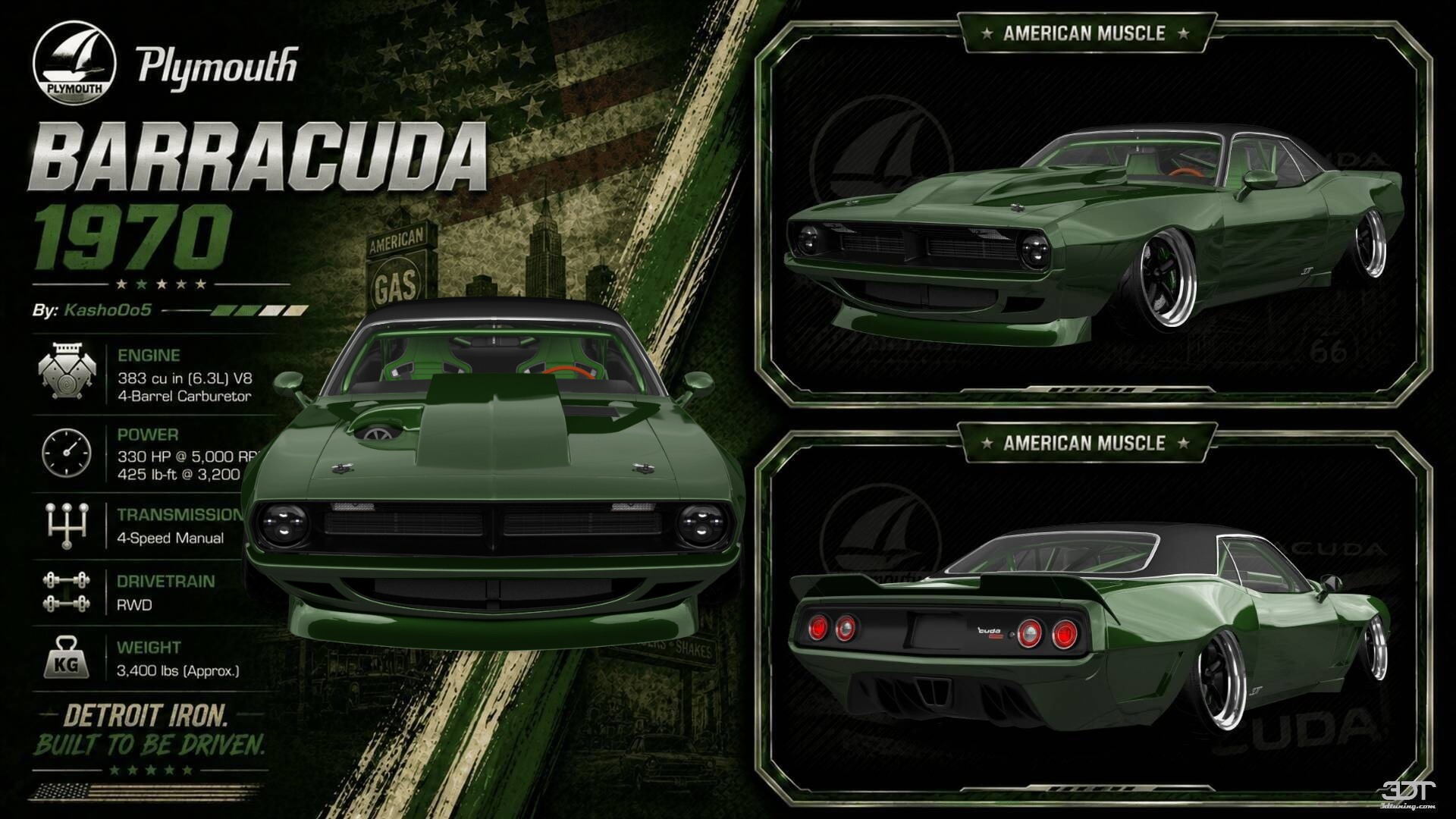 Plymouth Barracuda 2 Door Hardtop 1970 tuning