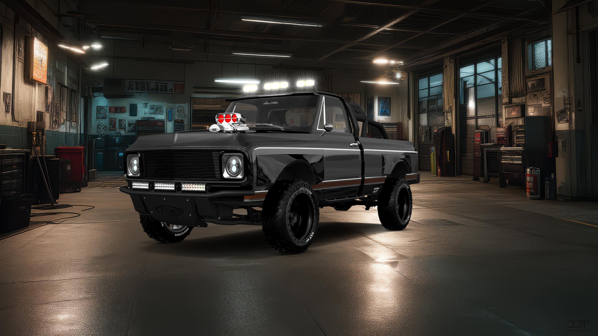 Chevrolet C-10 Cheyenne 2 Door pickup truck 1972 tuning