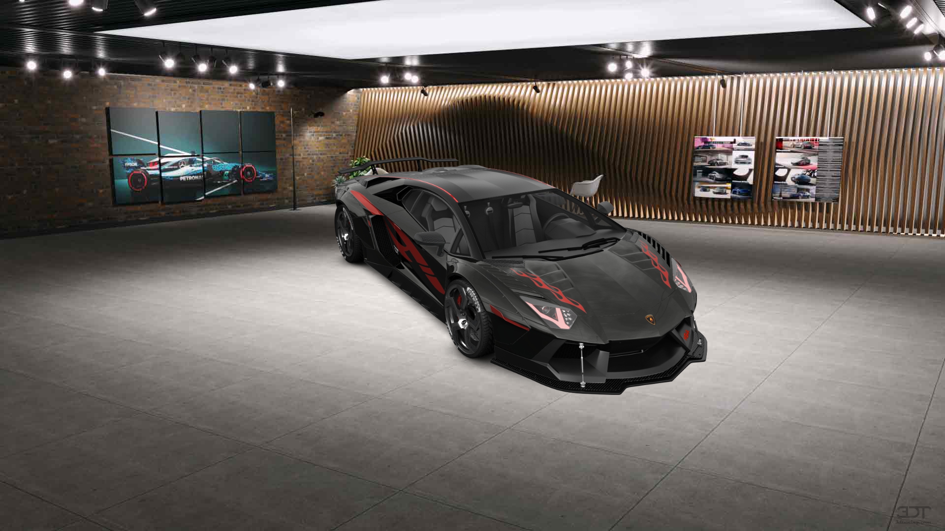 Lamborghini Aventador 2 Door Coupe 2012 tuning