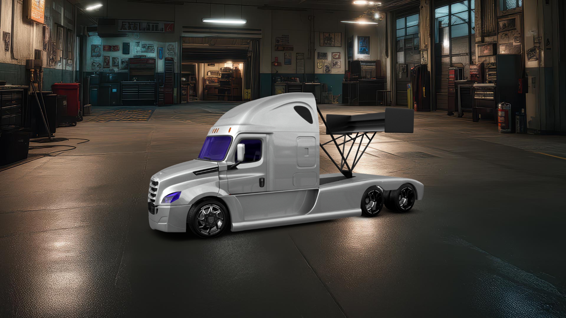 Freightliner Cascadia Sleeper Cab Truck 2018 tuning