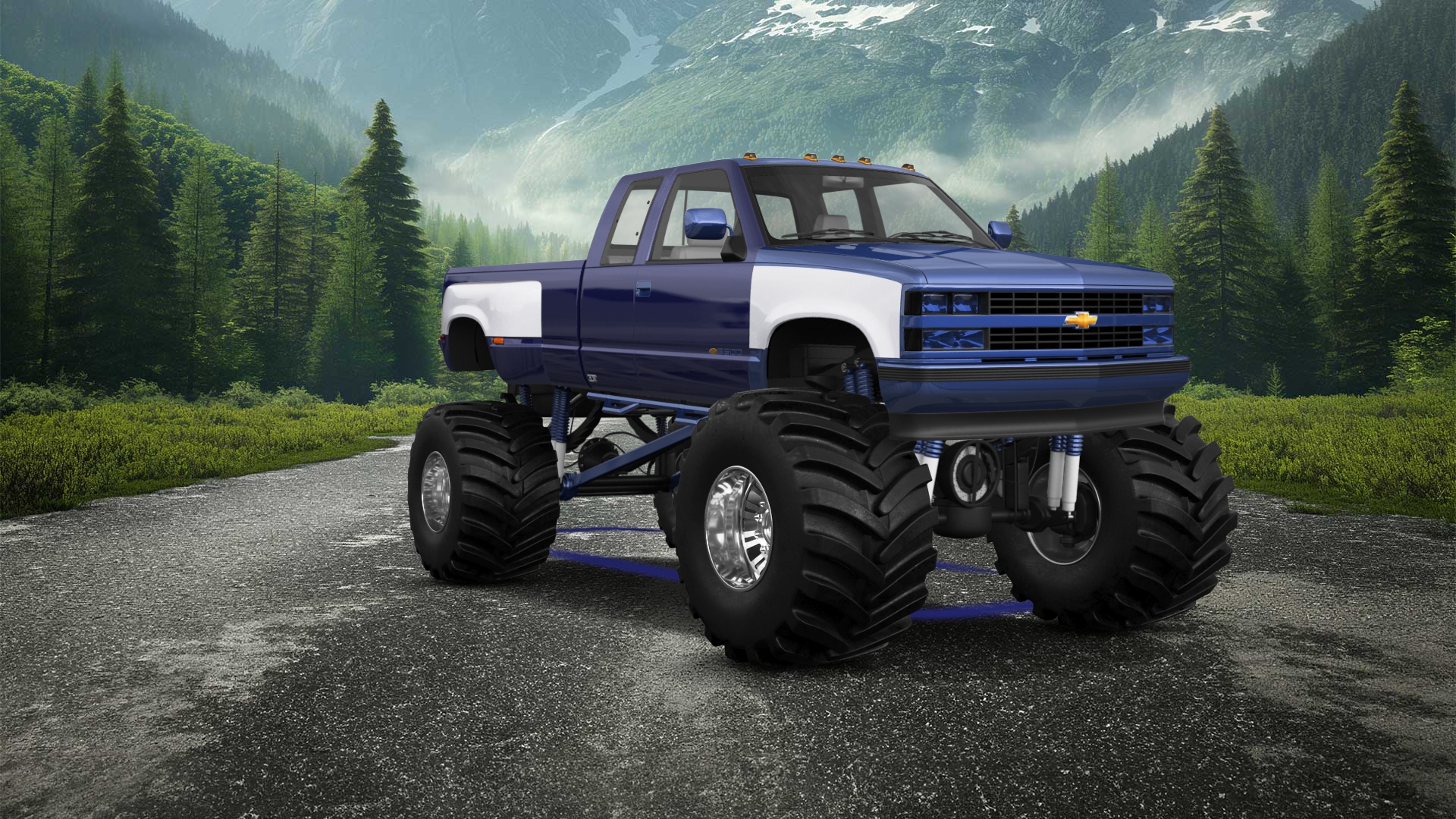 Chevrolet K3500 Extended Cab Pickup Truck 1988