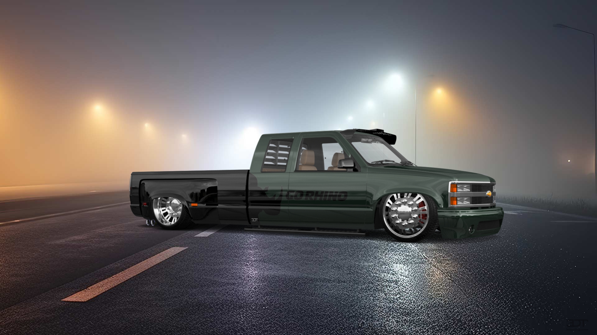 Chevrolet K3500 Extended Cab Pickup Truck 1988