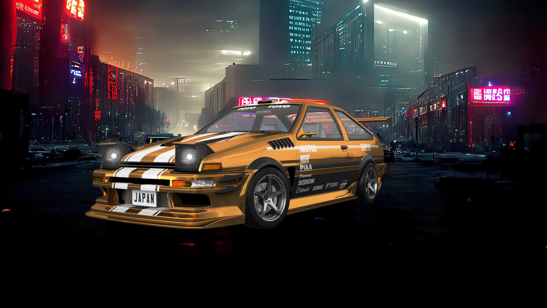 Toyota AE86 3 Door Hatchback 1985 tuning
