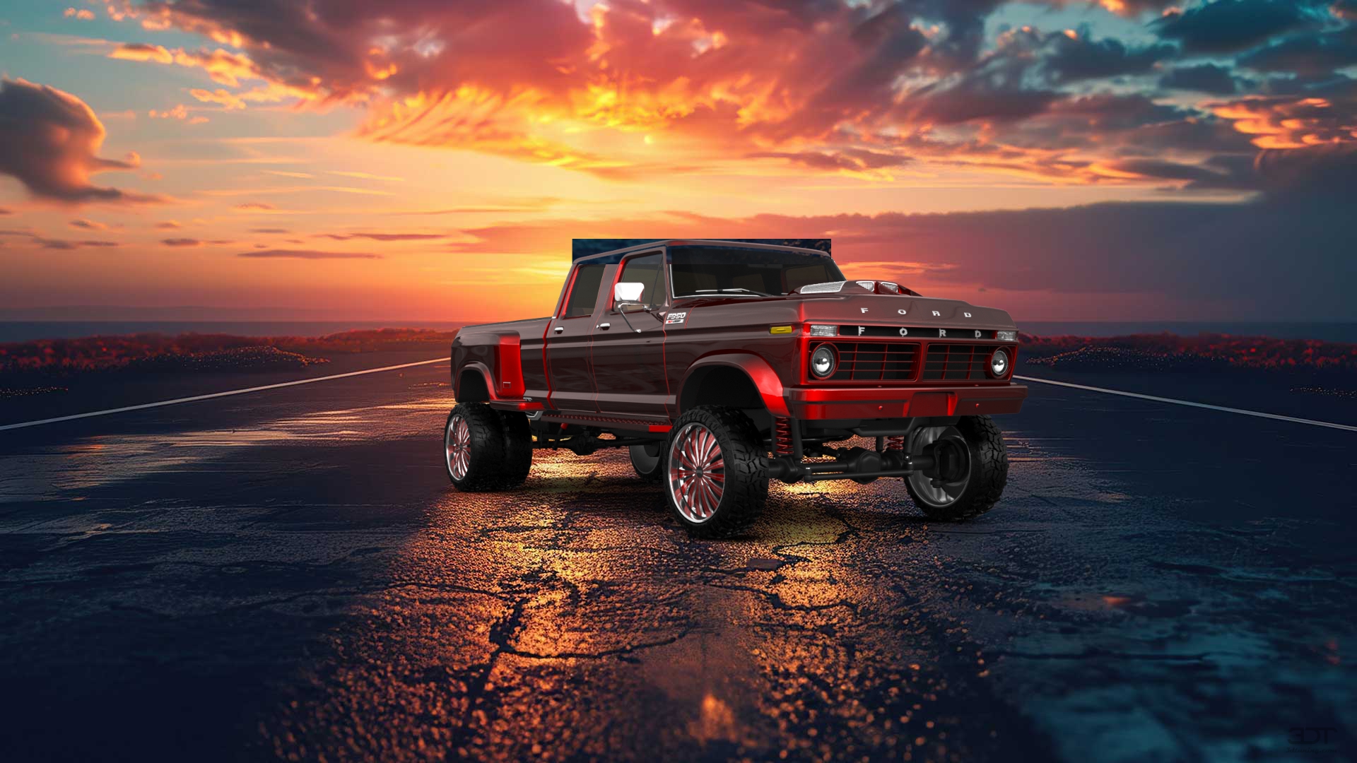 Ford F-350 Dually 4 Door pickup truck 1973