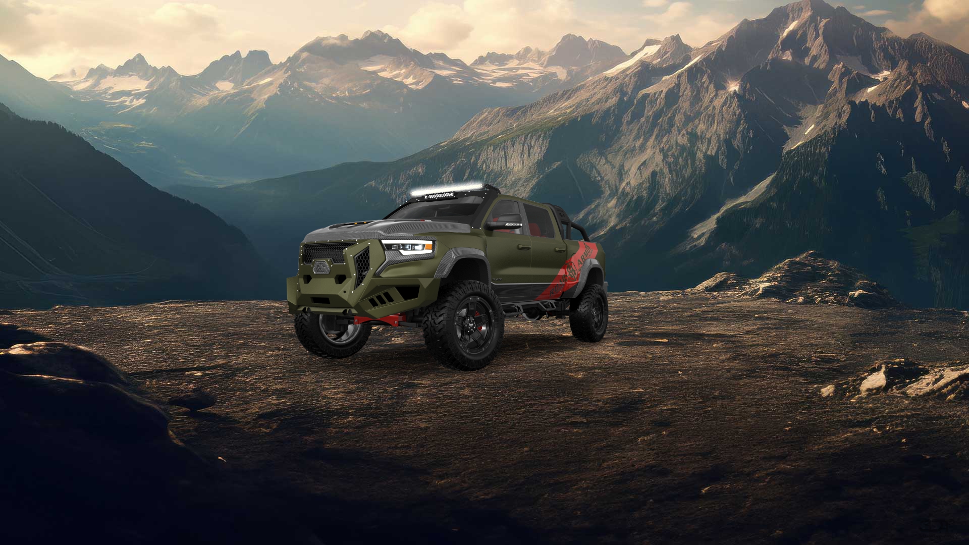 Dodge Ram 1500 TRX 4 Door pickup truck 2021 tuning