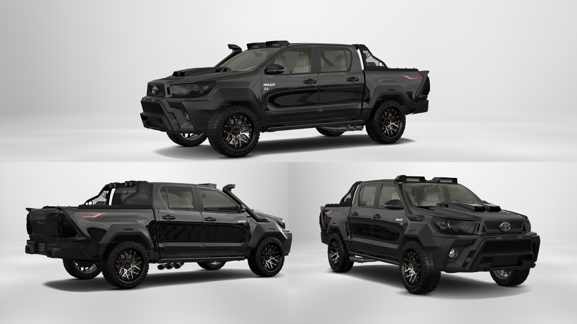 Toyota Hilux Double Cab 4 Door pickup truck 2015 tuning