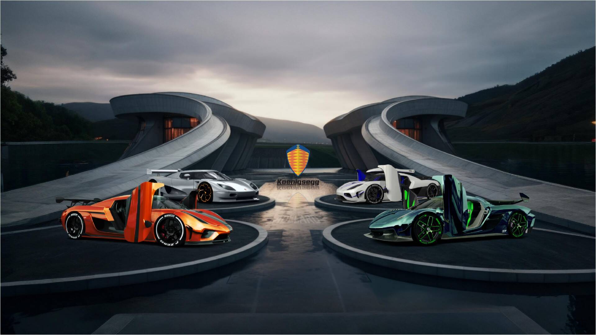 Koenigsegg Jesko 2 door targa top 2020