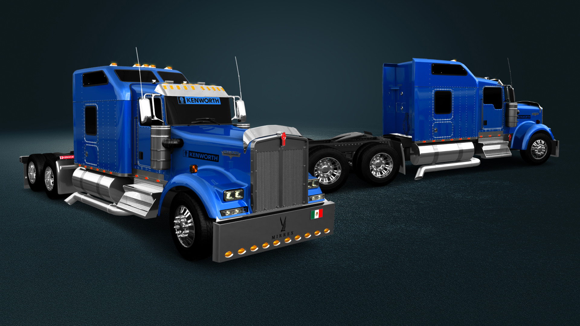Kenworth W900 Sleeper Cab Truck 2015 tuning